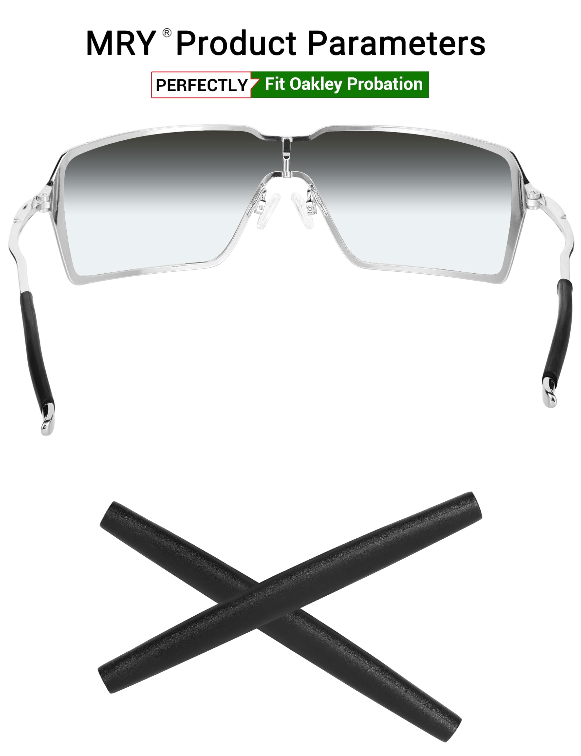 Oakley Probation Sunglasses Replacement Earsocks - Compatible with Oakley Probation Series - Durable & Comfortable Ear Pads for Sports, Running, Cycling & Outdoor Activities