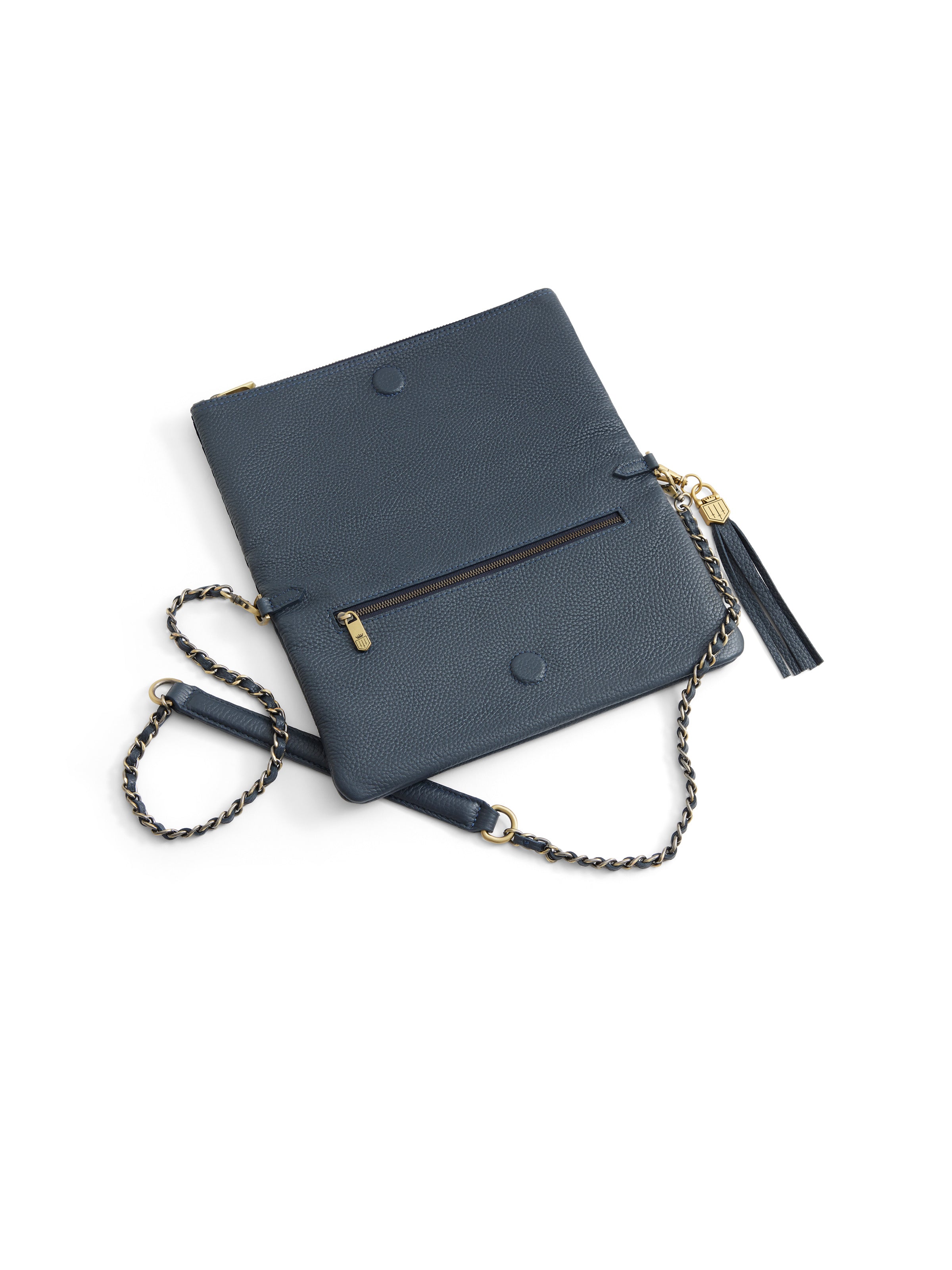 Finsbury Quilted Navy Velvet Clutch Purse - Elegant Evening Bag for Women, Perfect for Parties, Weddings & Special Occasions