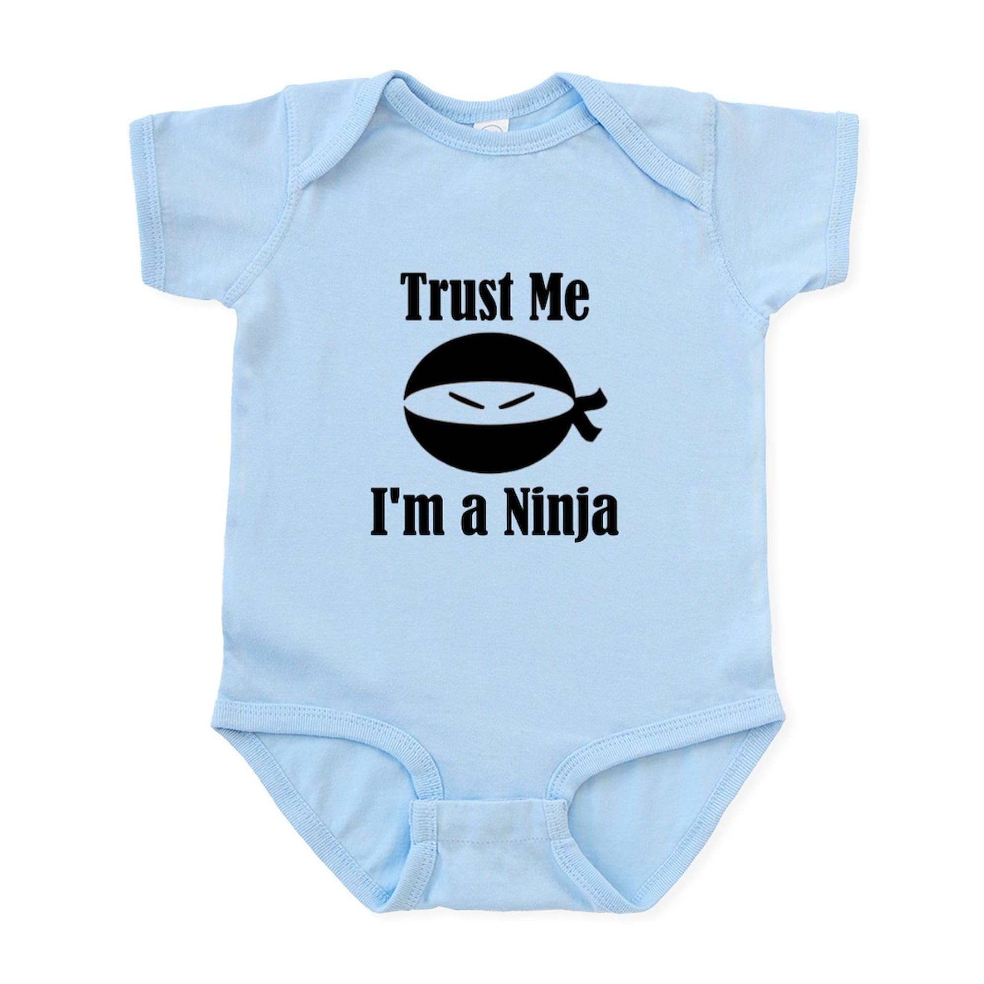 Trust Me I'm a Ninja Baby Bodysuit - Cute Infant Romper for Boys & Girls | Perfect for Playtime, Photos & Gifts