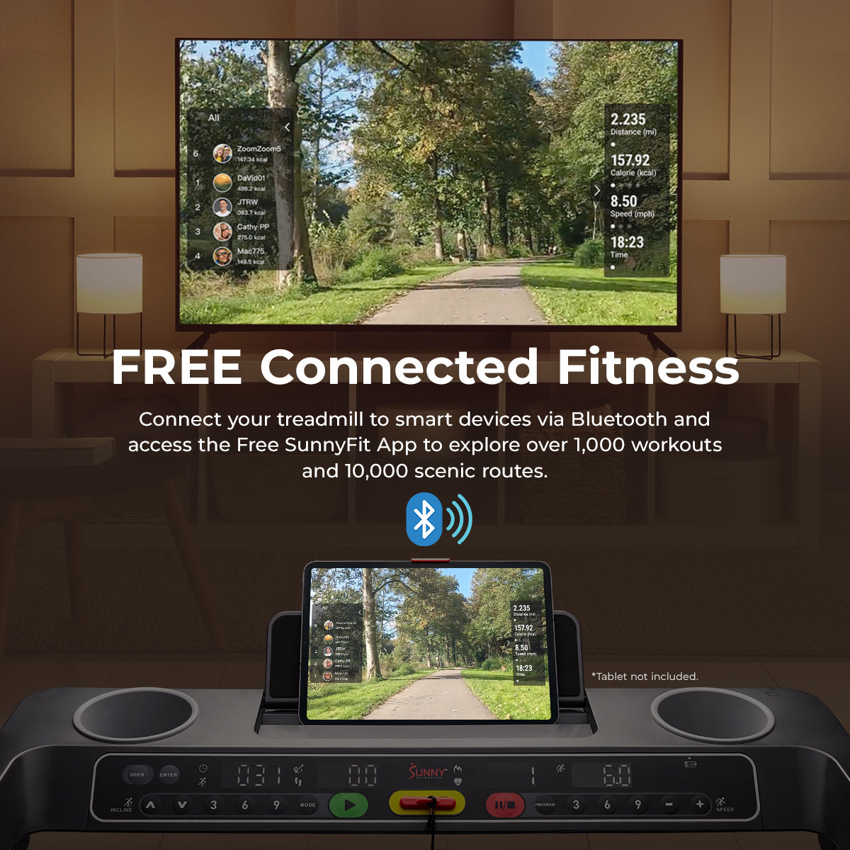Premium Foldable Auto Incline Smart Treadmill with 20