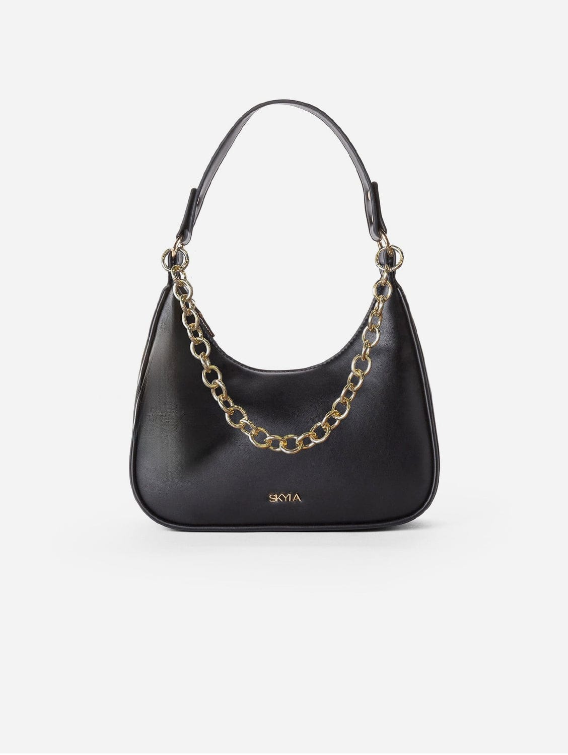 Charlie Vegan Leather Shoulder Bag for Women - Stylish & Cruelty-Free Crossbody Purse | Perfect for Work, Travel & Everyday Use | Black