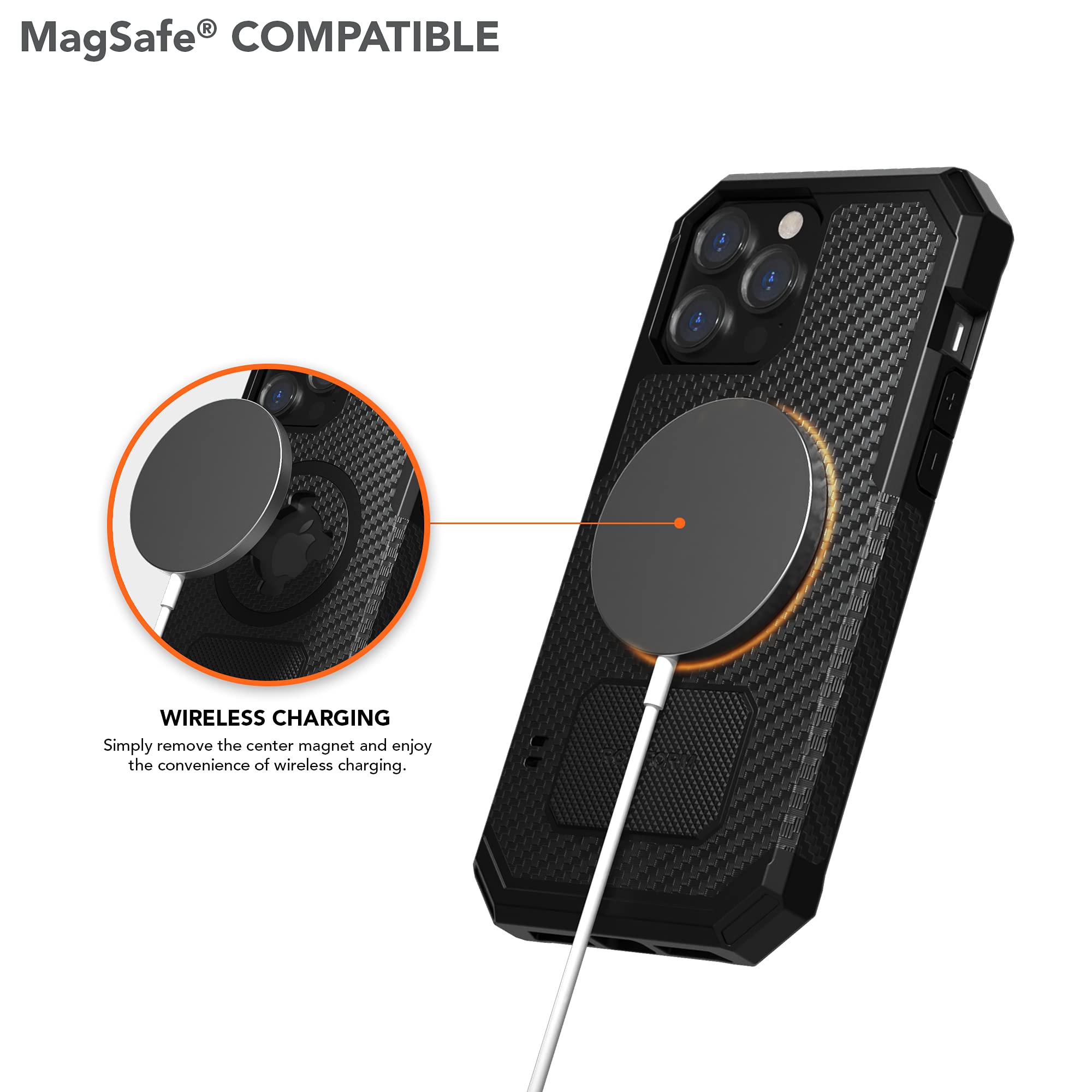 Rokform Rugged Case for iPhone 13 Pro Max with Universal Bike Mount | Shockproof Protective Cover | Perfect for Cycling, Motorcycling & Outdoor Adventures