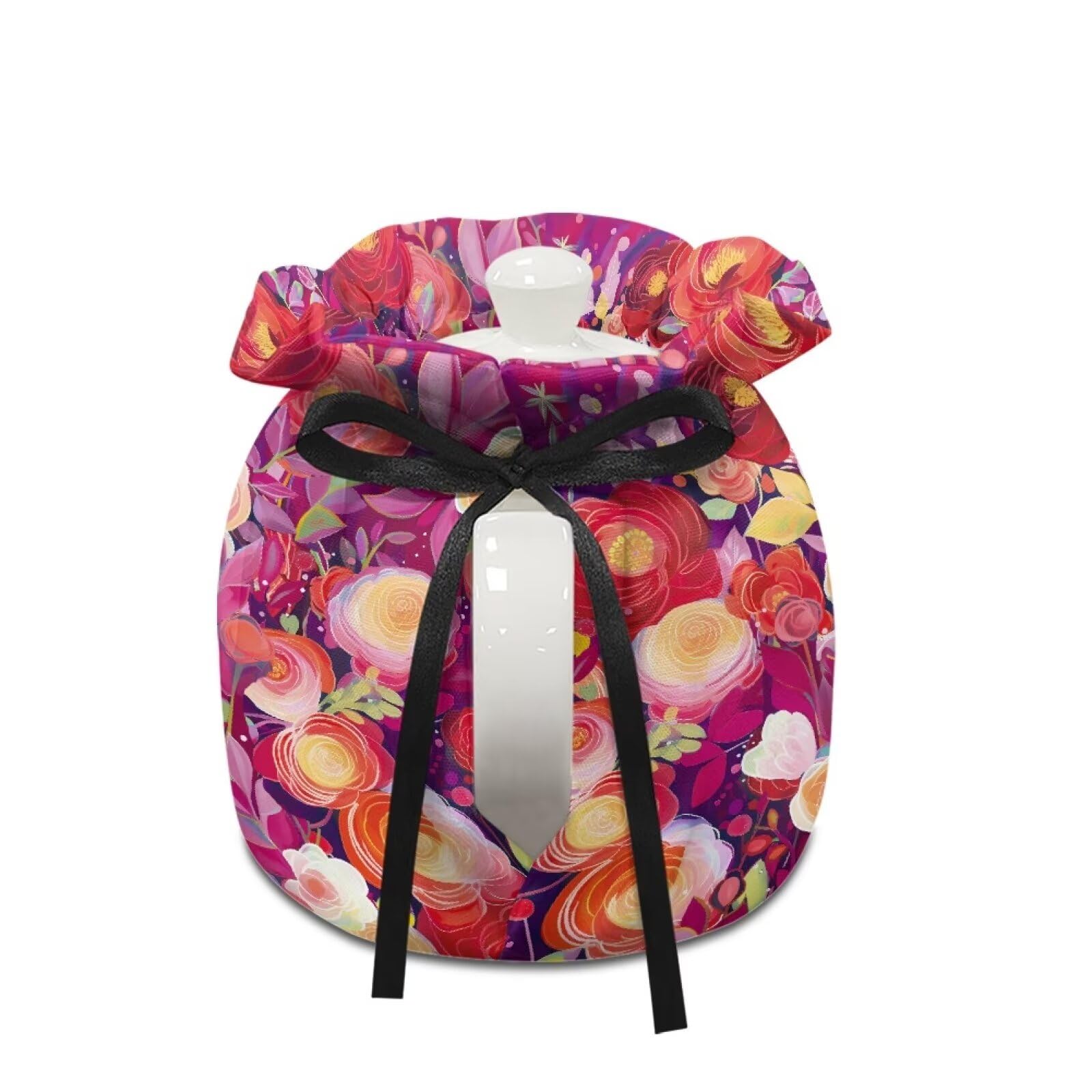Beautiful Floral Tea Pots with Insulation Pad - Keep Tea & Breakfast Warm - Easy to Clean Kitchen Decor - Perfect Gift for Family & Friends - Ideal for Morning Tea, Afternoon Coffee & Cozy Home Decor