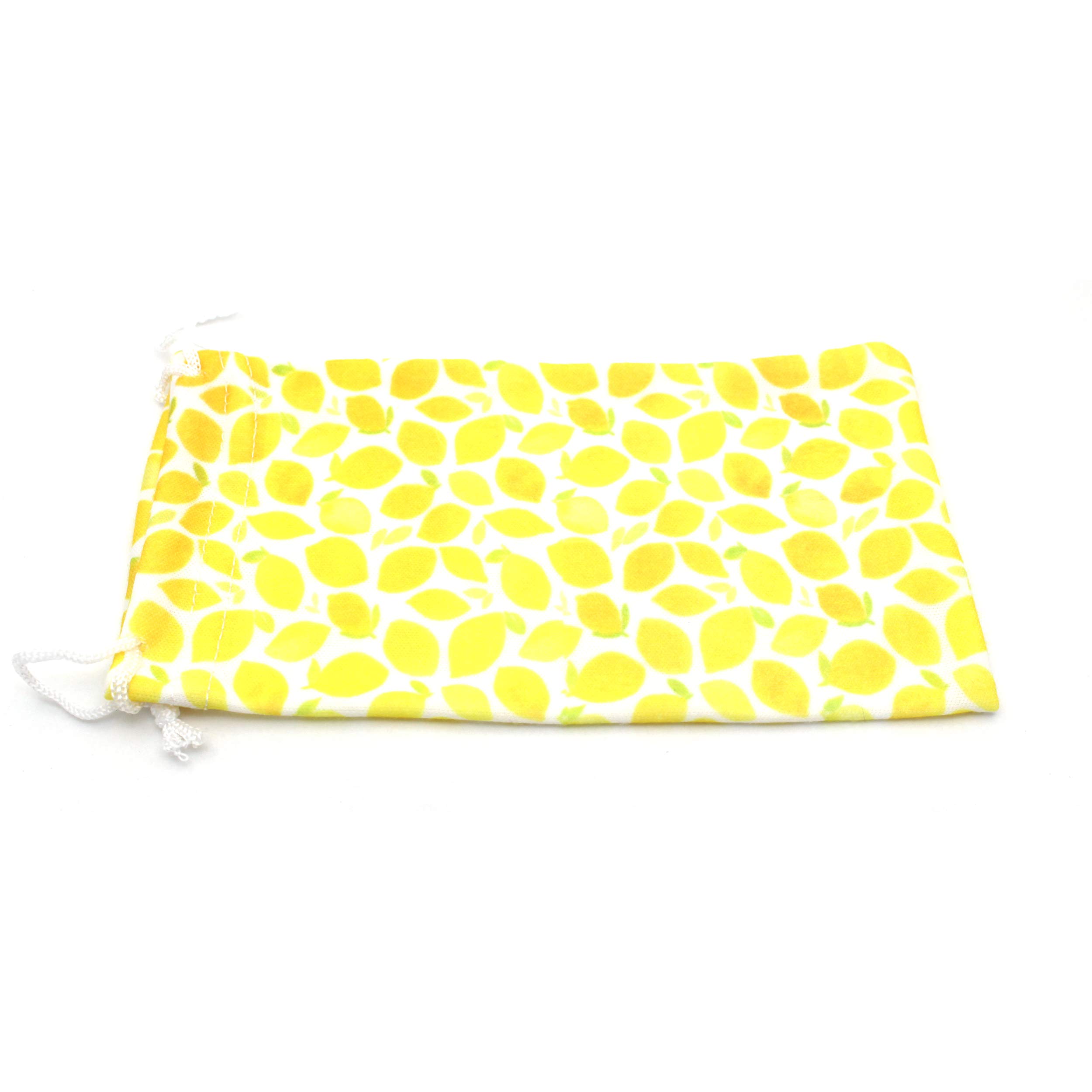 Premium Drawstring Closure Fruit Print Microfiber Eyewear Pouch - Soft Protective Glasses Case for Sunglasses, Reading Glasses & Eyeglasses - Perfect for Travel, Gym & Daily Storage