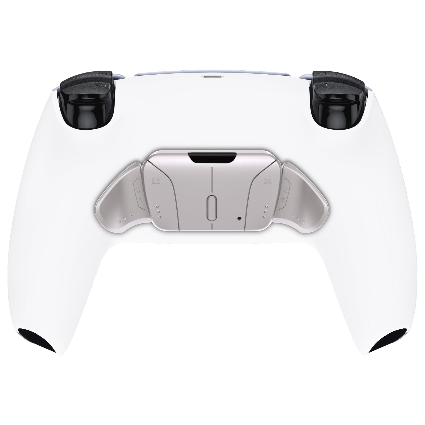 eXtremeRate Silver Real Metal Buttons (RMB) Version RISE4 V3 Remap Kit for PS5 Controller BDM-030/040/050 - Premium White Customization for Enhanced Gaming Performance - Perfect for Competitive Gaming & PS5 Controller Modding