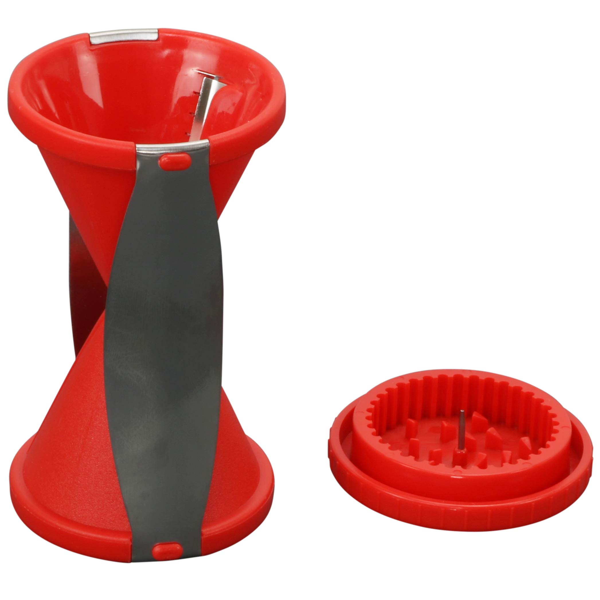 Best Spiral Vegetable Slicer for Pasta - Homemaker Spiralizer for Zucchini Noodles & Healthy Spaghetti (Red) | Perfect for Keto, Vegan Meals & Meal Prep