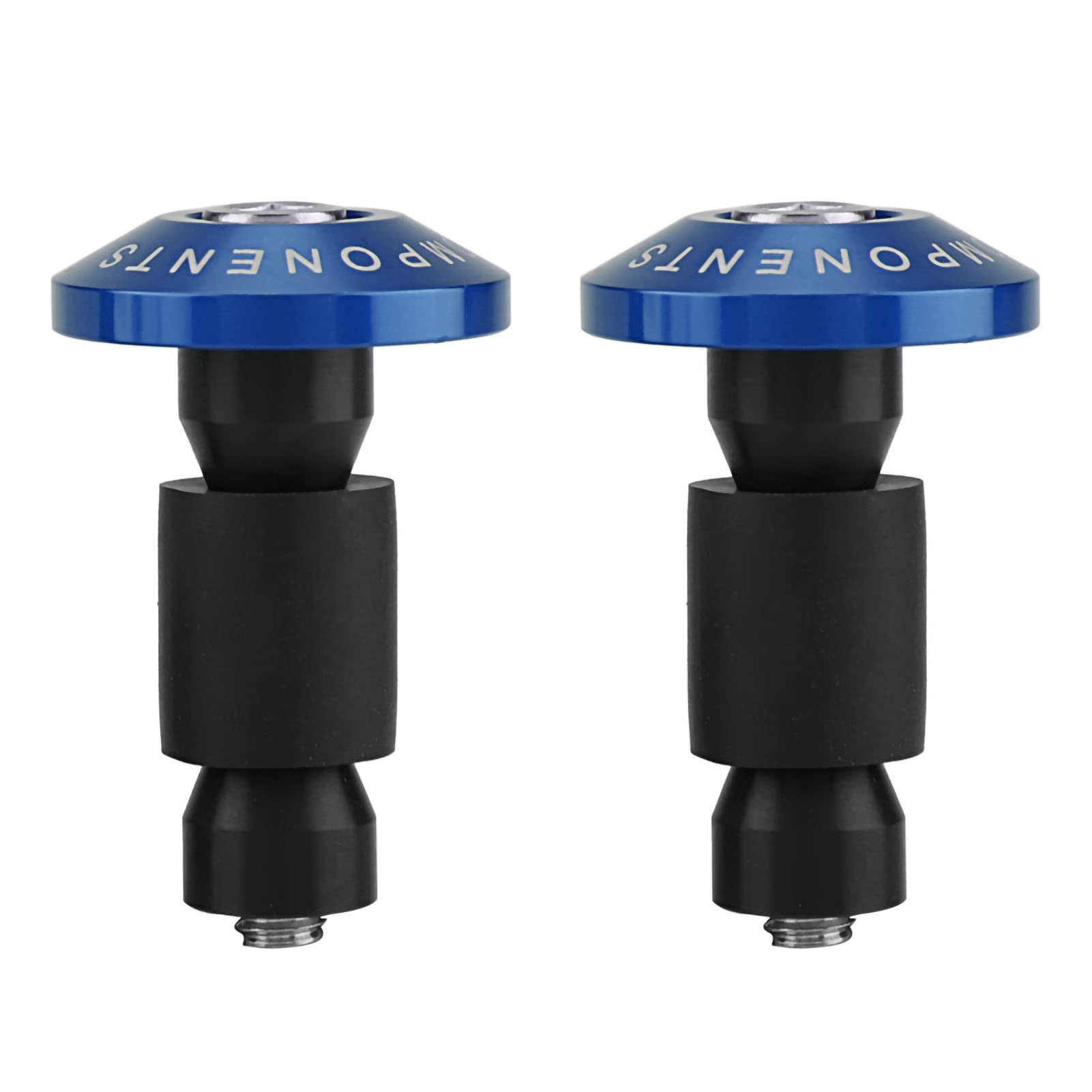 Acouto 22mm (7/8inch) Universal Motorcycle Bar End Plugs - Blue Handlebar Slider Plugs for Racing, ATV & Offroad Bikes | Durable Protection for Motorcycle Handlebars During Rides & Parking