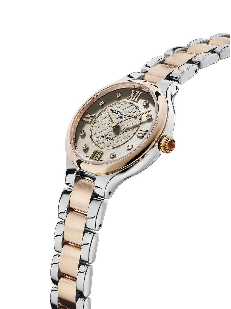 Frederique Constant Classic Delight FC 306LGHD3ER2B Luxury Women's Watch - Swiss Made Automatic Movement, Mother of Pearl Dial, Rose Gold Case - Perfect for Business, Evening & Special Occasions
