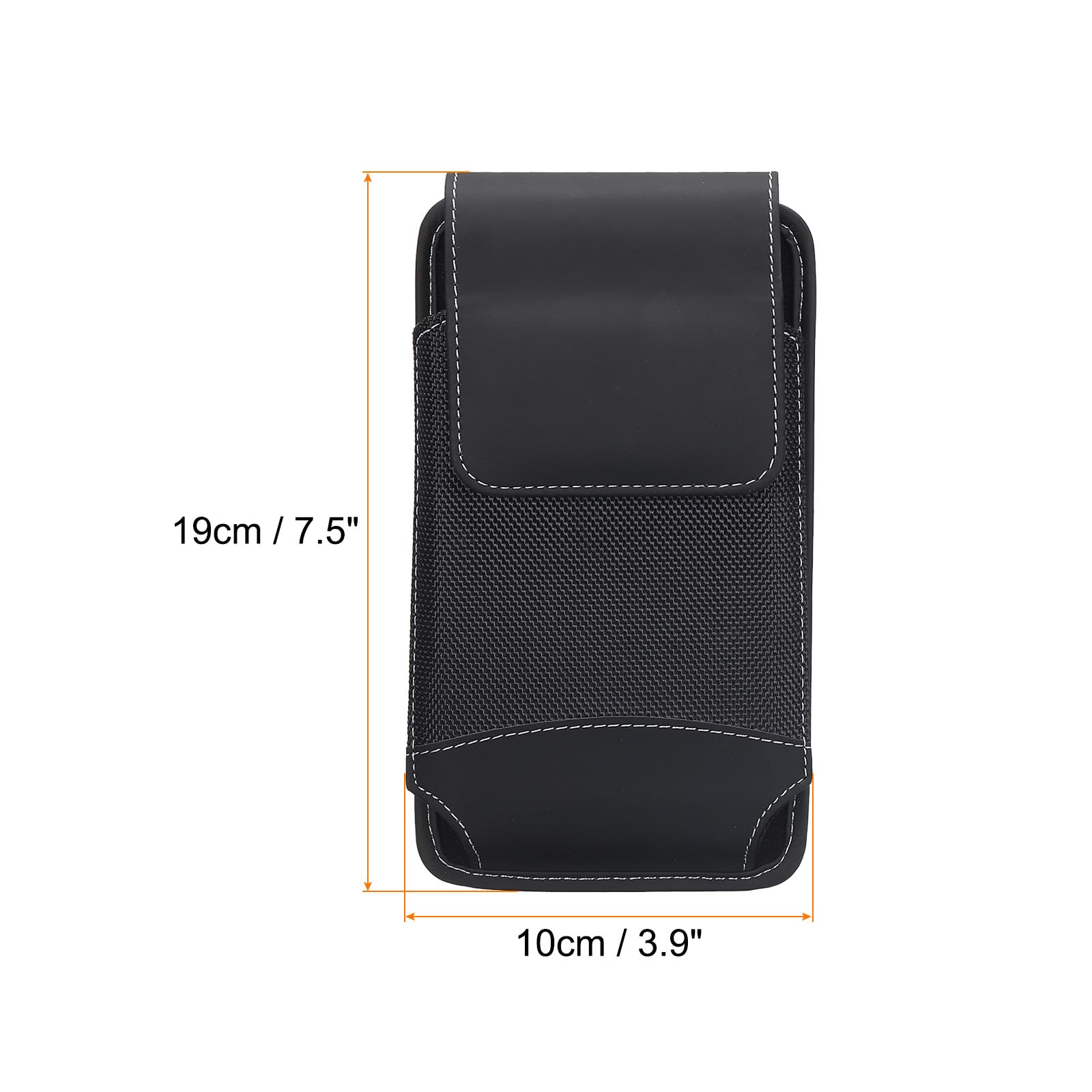 MECCANIXITY Vertical Nylon Phone Belt Holder Case for 7.2