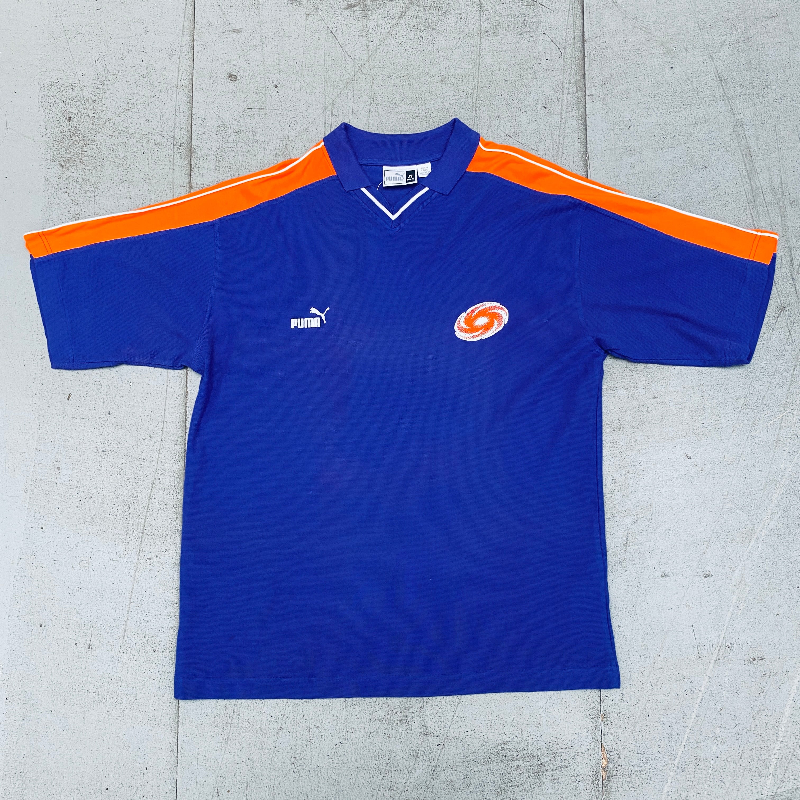 Authentic 1998 Frankfurt Galaxy Puma Polo Shirt - Vintage WLAF Football Jersey - XL/XXL Size - Perfect for Sports Fans, Retro Fashion & Collectors