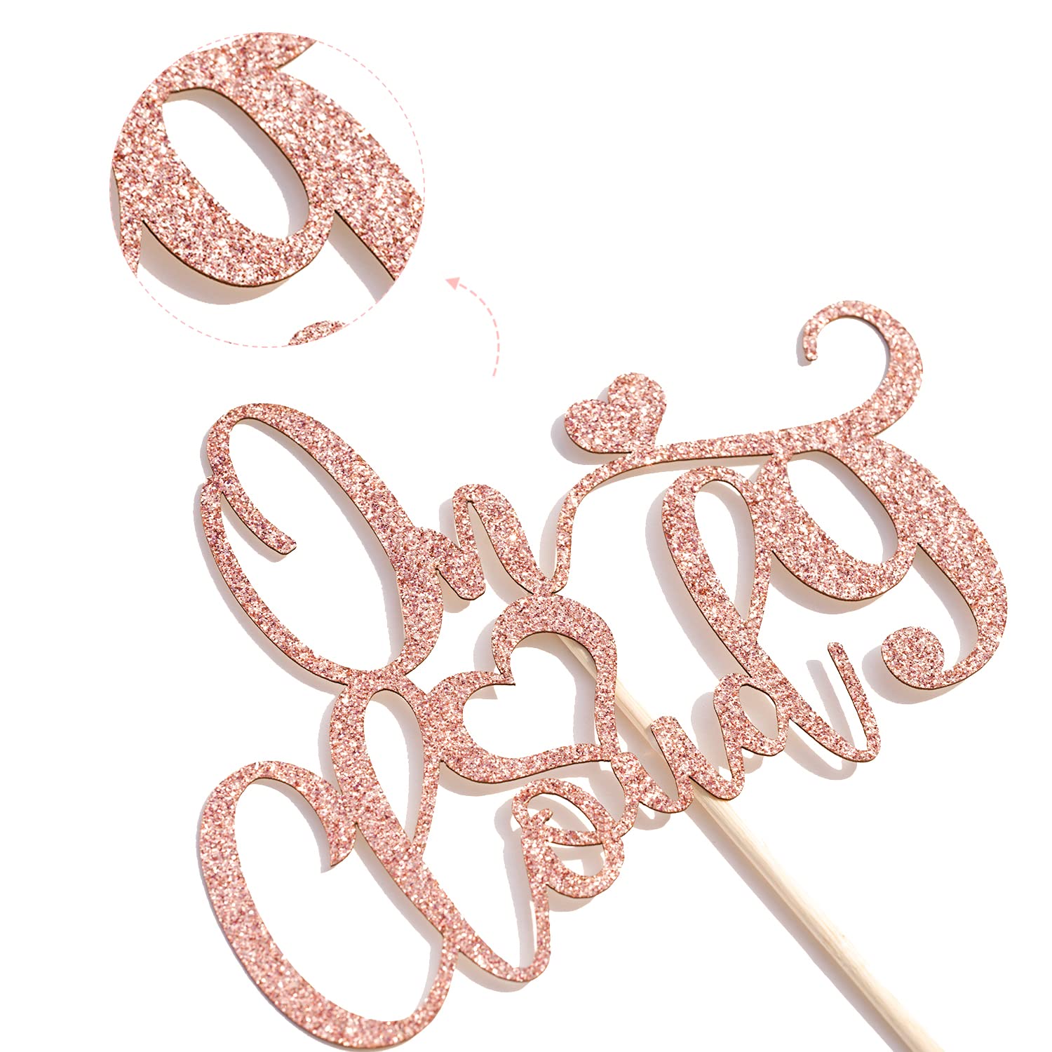 Cloud 9 Cake Topper - 9th Birthday Party Decorations for Girls & Boys - Rose Gold Glitter Happy Birthday Sign - Perfect for 9th Birthday Cakes, Anniversary Celebrations & Milestone Party Decor
