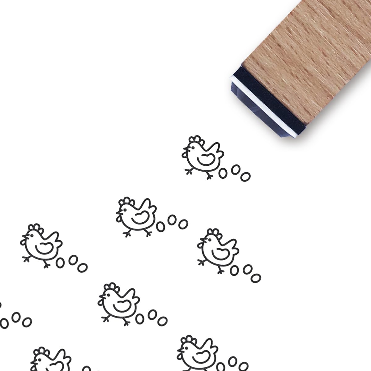 Funny Chicken Egg Rubber Stamp - 3/5 Inch Mini Stamps for Scrapbooking, Card Making, Planner Journaling - Perfect for DIY Crafts, Gift Wrapping & Party Invitations