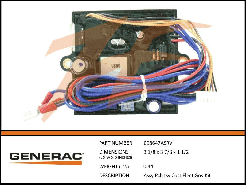 098647ASRV Assembly PCB Low Cost Governor Kit - DIY Engine Speed Control for Small Motors & Generators - Perfect for Automotive, Industrial, and Power Equipment Applications