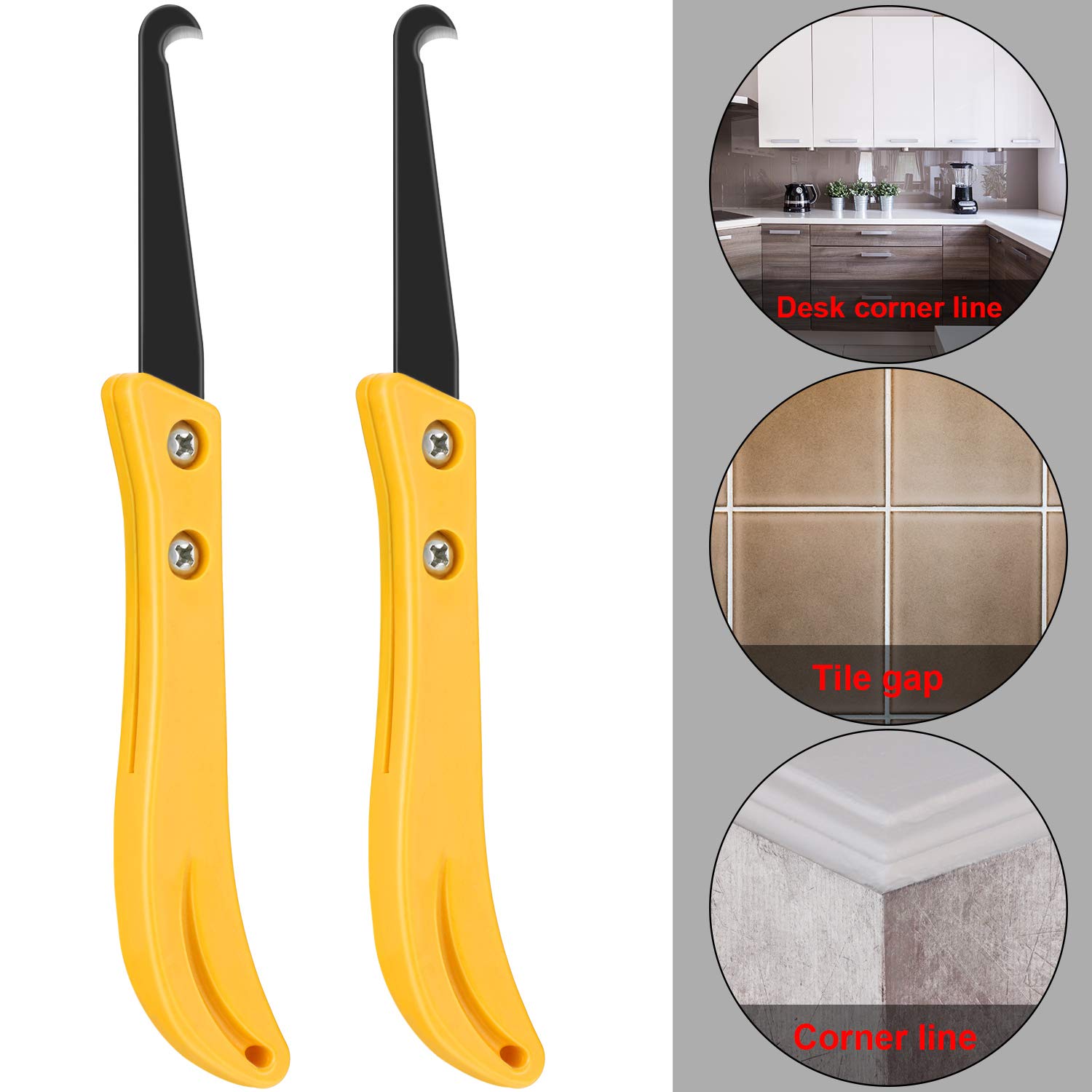22-Piece Grout Removal Tool Kit - 2 Grout Saws & 20 Saw Knives for Tile Cleaning, Caulking Edge Tools & DIY Home Renovation - Perfect for Bathroom, Kitchen & Floor Tile Repair Projects