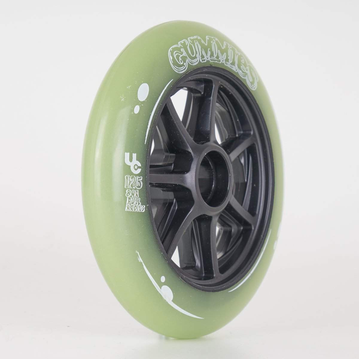 Undercover Gummies Wheels 125mm 84a - Premium Skateboard Wheels for Smooth Ride - Sold Individually - Perfect for Street Skating and Cruising