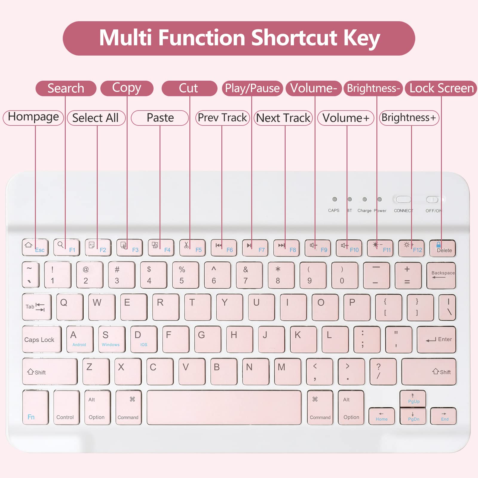 Bluetooth Keyboard Case for iPad 10.2