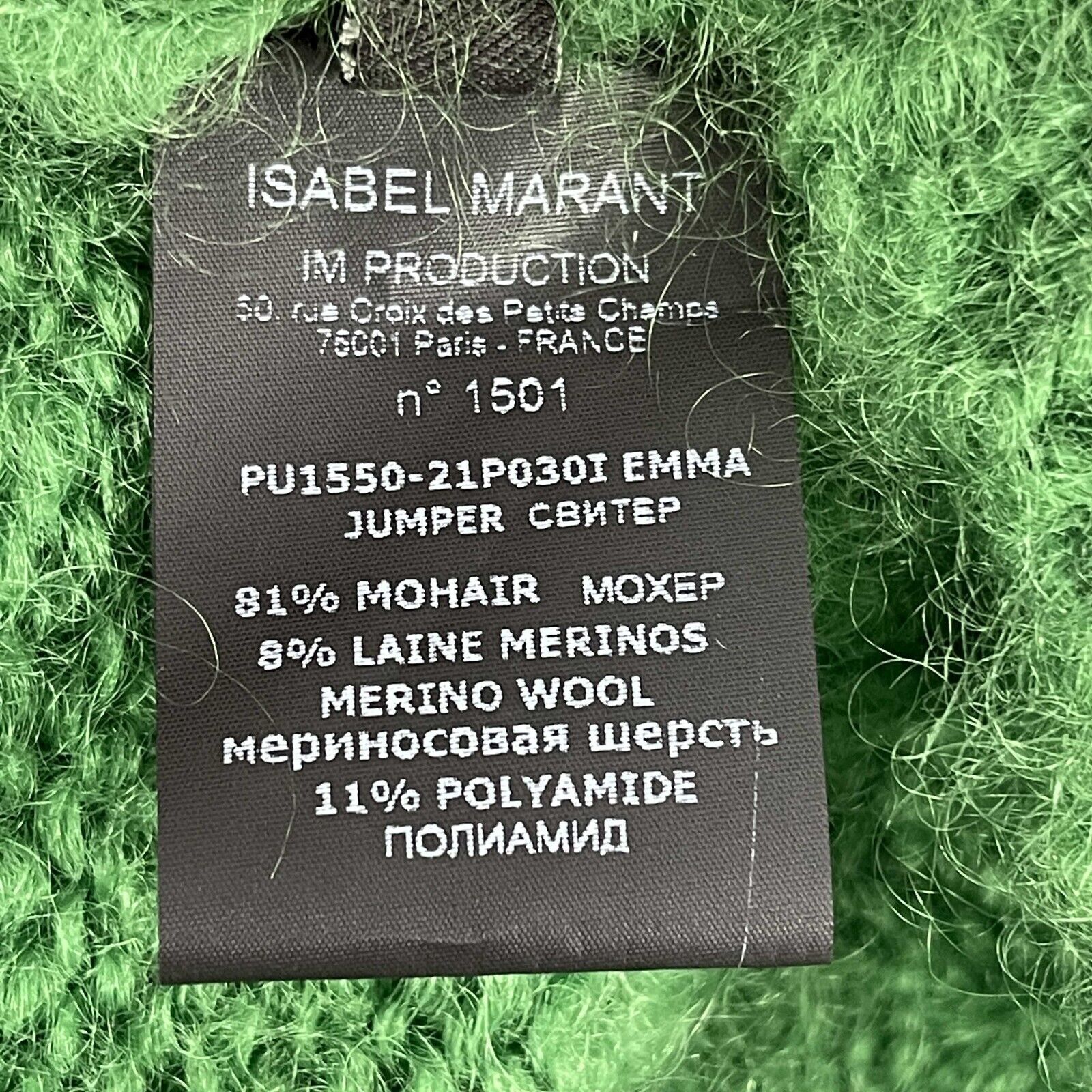 Isabel Marant Emma Knit Wool Sweater - Green XS (Size 34) | Women's Casual Winter Pullover for Office & Weekend Outfits