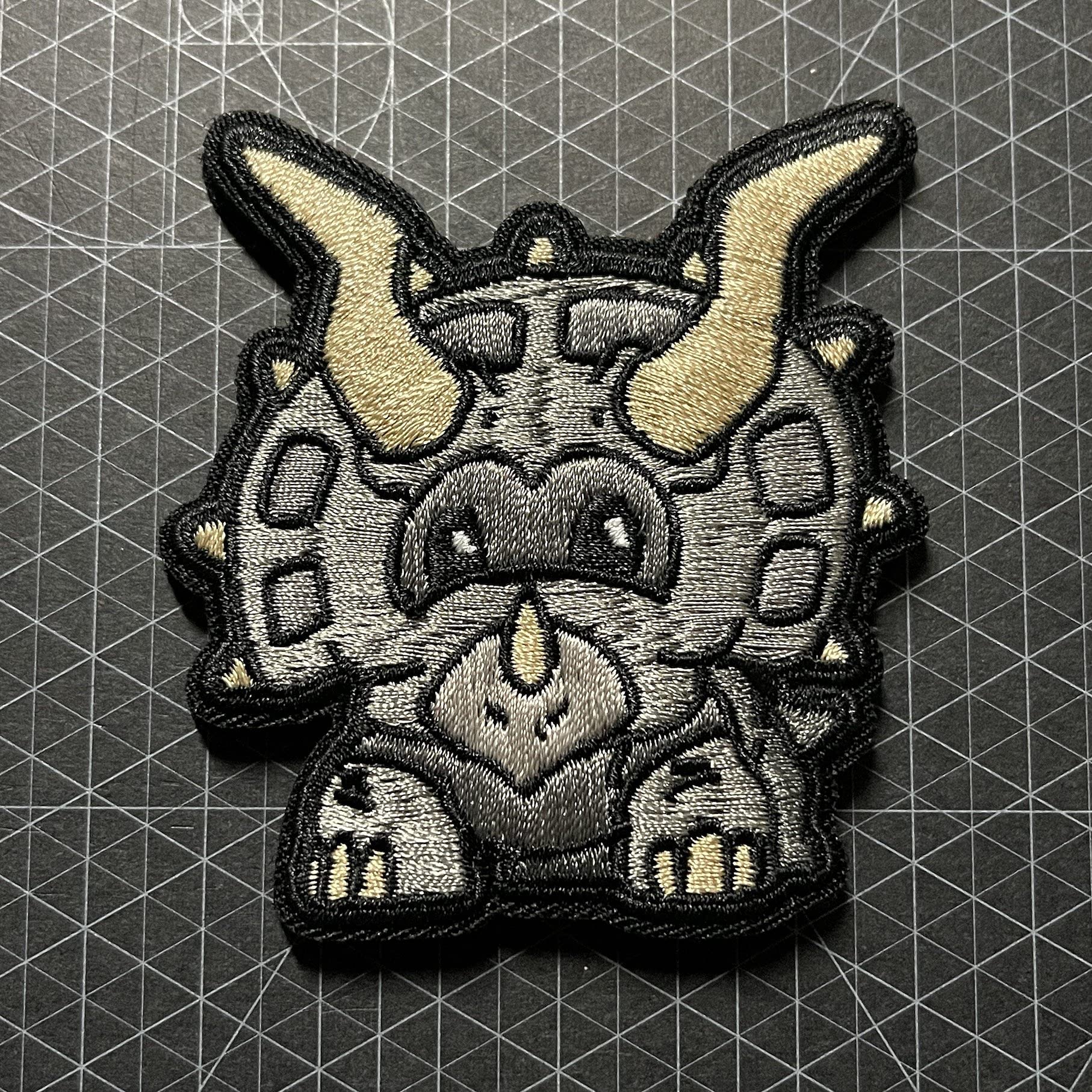 Triceratops Embroidery Patch for Kids - Dinosaur Iron-On Sew-On Applique for DIY Crafts, Costumes & Backpacks - Kids Collection #21