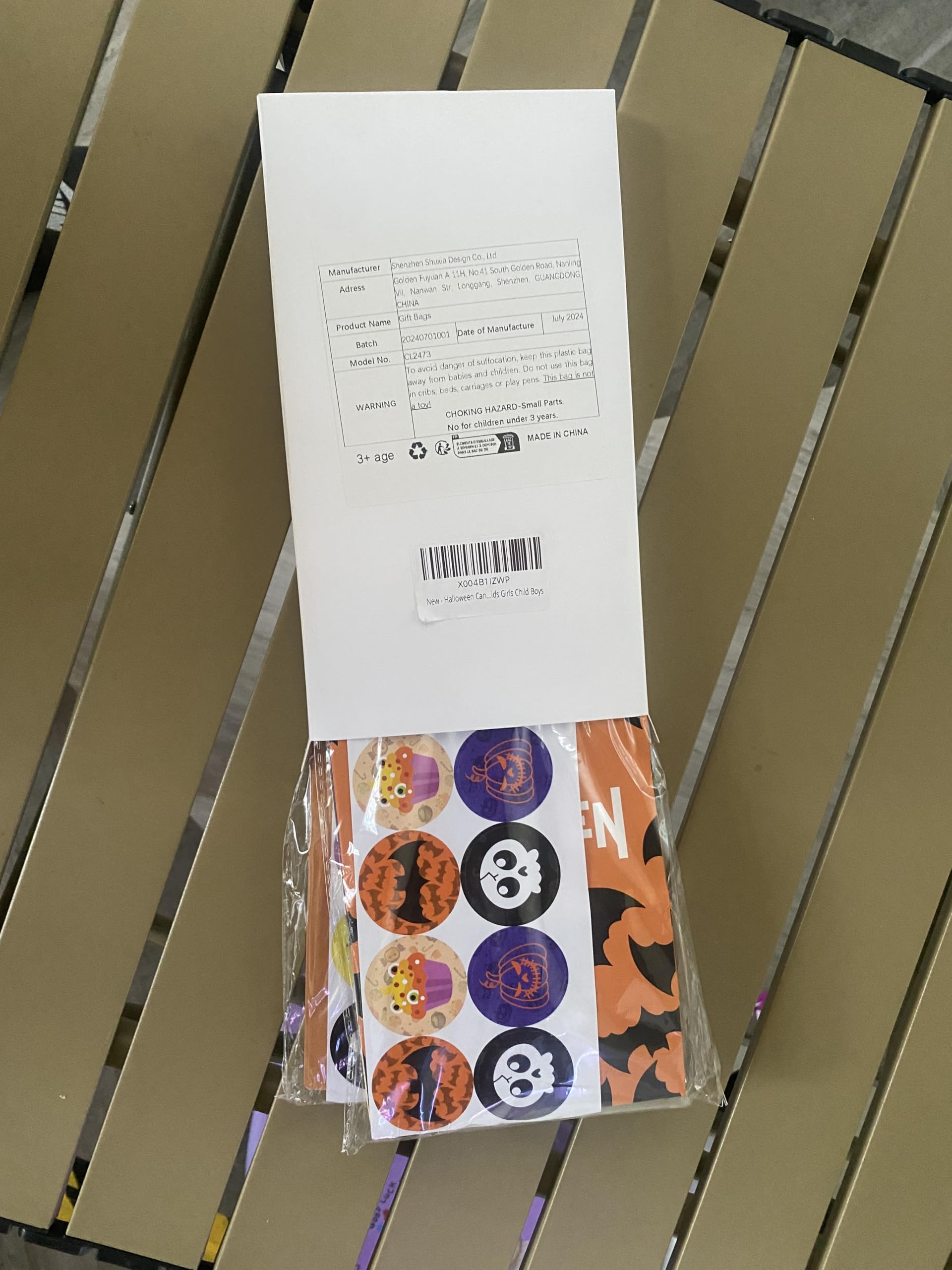 Halloween Trick or Treat Candy Bags - 24 Pack Halloween Party Favors with 24 Stickers, Small Gift Bags for Kids, Boys & Girls - Perfect for Trick or Treating, Classroom Treats & Halloween Party Supplies