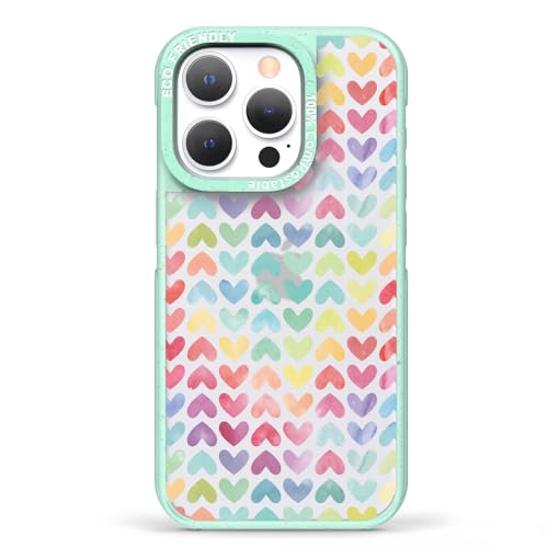 Colorful Hearts-Mint