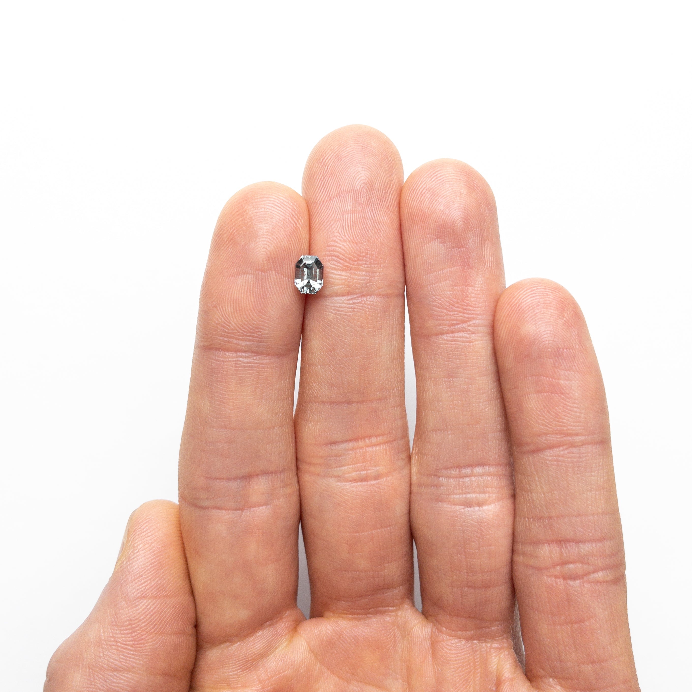 0.99ct Natural Blue Sapphire Gemstone - 5.84x4.40x3.86mm Step Cut Rectangle with Cut Corners (23700-07) for Engagement Rings & Fine Jewelry Making