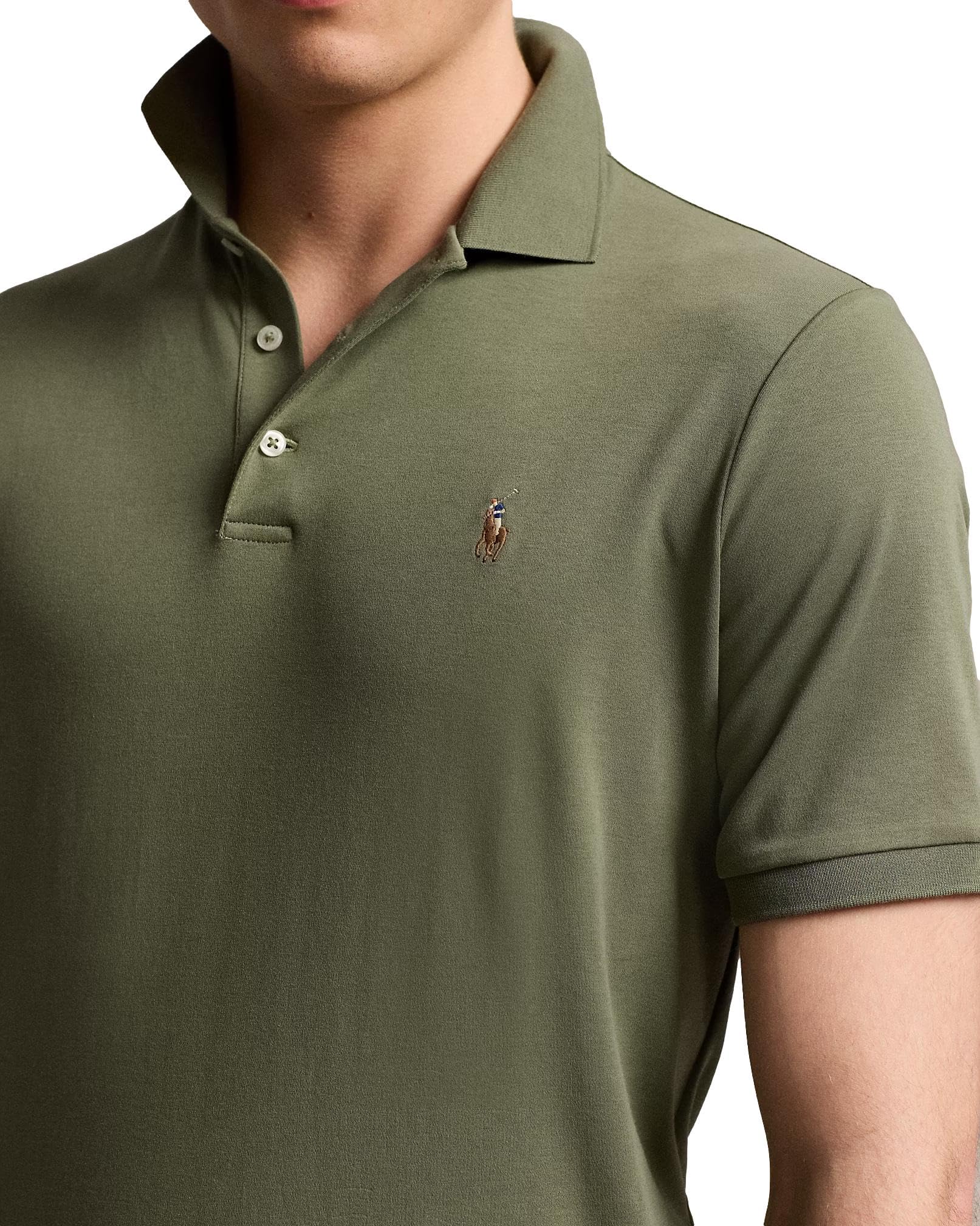 Ralph Lauren Men's Interlock Polo Shirt - Classic Cotton Knit Casual Shirt for Golf, Business & Everyday Wear | Premium Quality Polo T-Shirt for Men