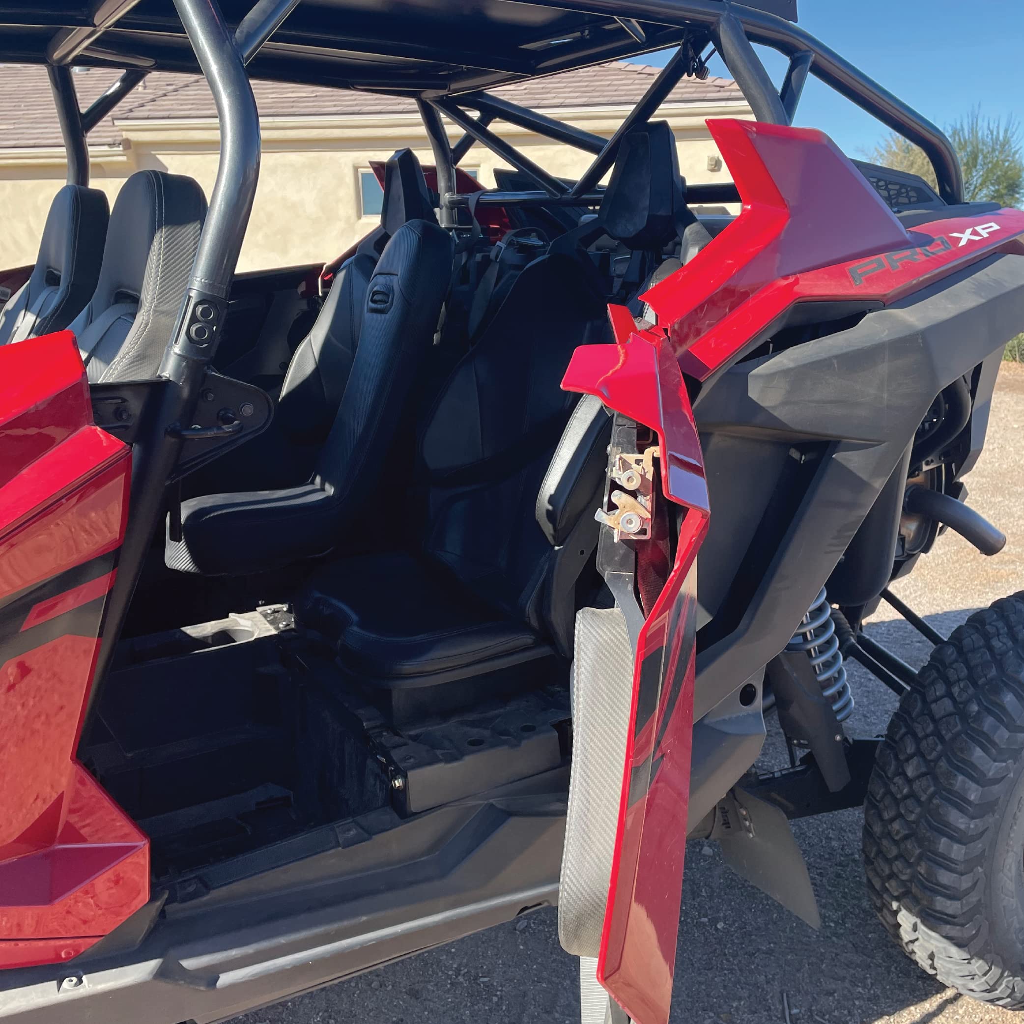 Aces Racing Polaris Pro XP Bump Seat for 2020+ XP4 Models - Rear Seat for 4-Seat UTVs (Black) - Perfect for Off-Road Adventures, Hunting & Trail Riding (5001)