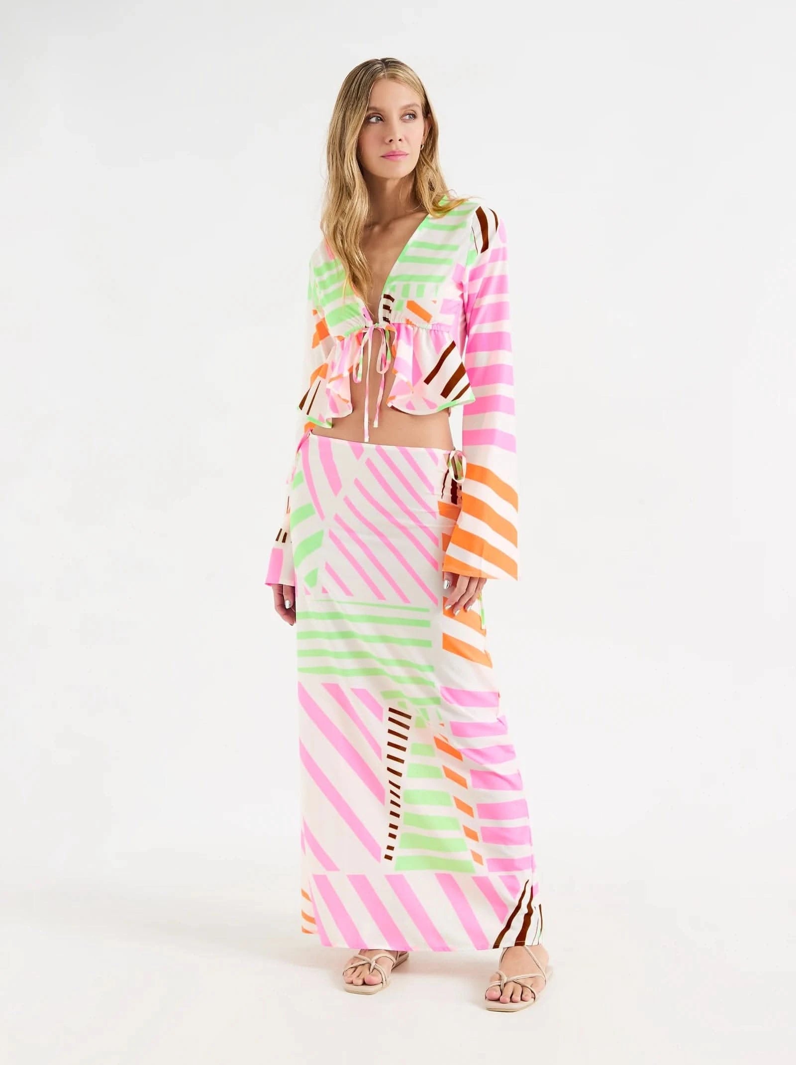 Zen-Inspired Long Skirt for Women - Boho Maxi Skirt with Flowy Comfort - Perfect for Yoga, Meditation, and Casual Wear