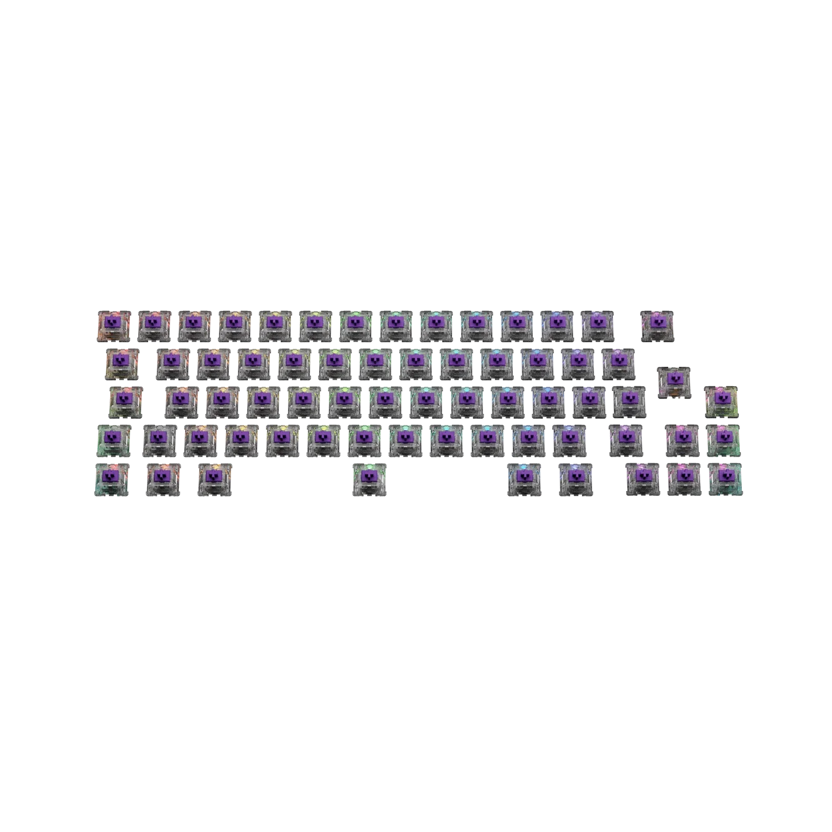 Glorious Mako Tactile Mechanical Keyboard Switches - MX Style 65g ISO Compatible for Gaming & Typing