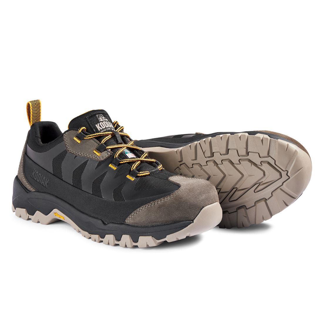 Kodiak Quest Bound Trail Men's Composite Toe Work Boots 1278BK - Black Fossil | Durable Safety Shoes for Construction, Hiking & Outdoor Work