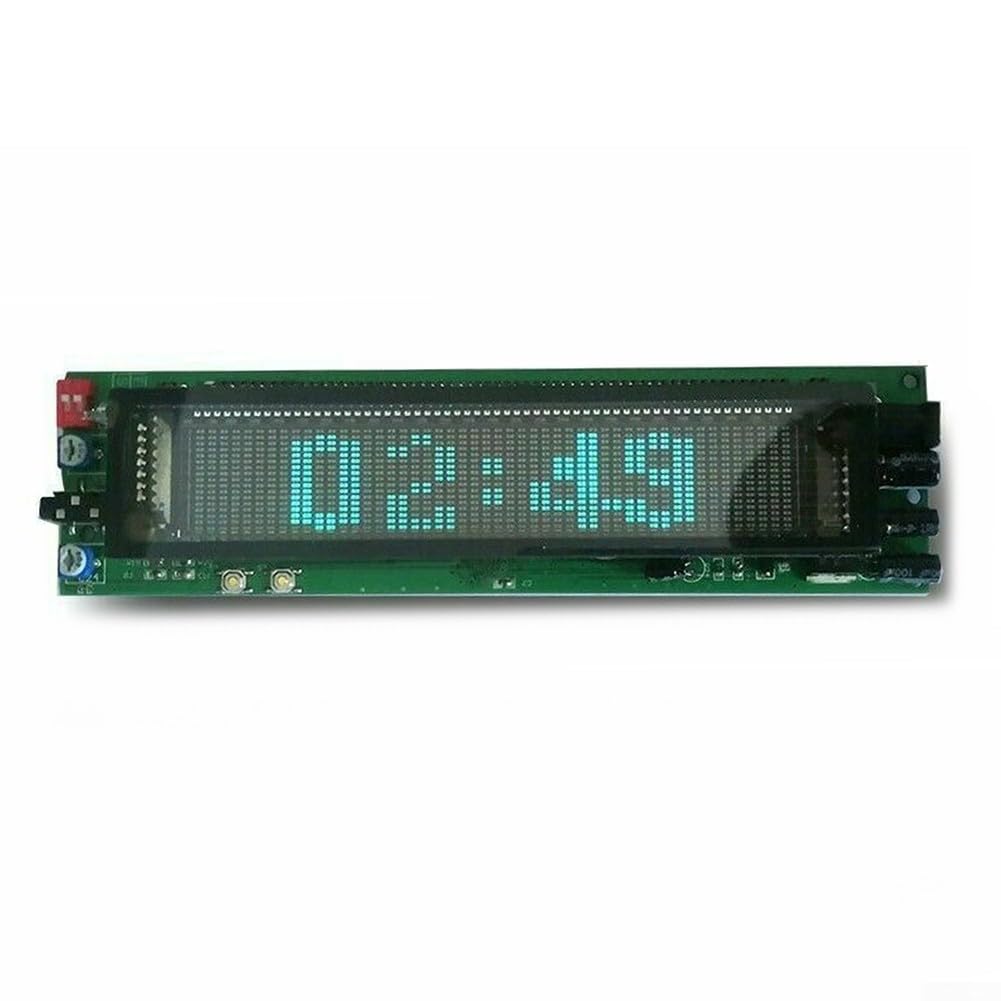25 Clips 16 Levels VFD Music Spectrum Analyzer with Clock - Audio Level Indicator & Music Rhythm Display for DJs, Home Theater, and Studio Sound Systems