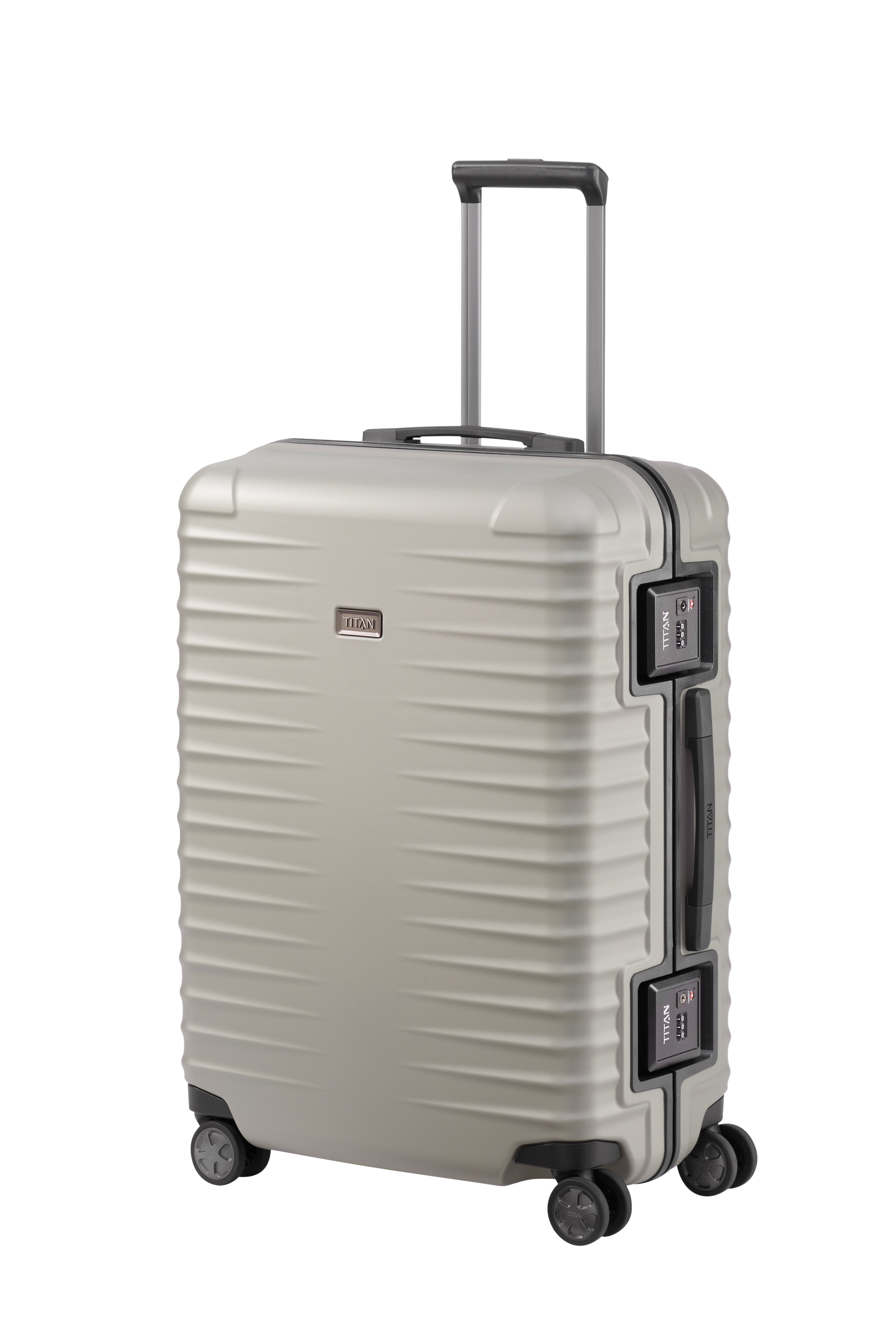 Titan LITRON Frame Trolley M Medium Luggage - Lightweight Carry-On Suitcase for Travel, Business & Weekend Getaways | Durable Spinner Wheels & Easy-Grip Handle