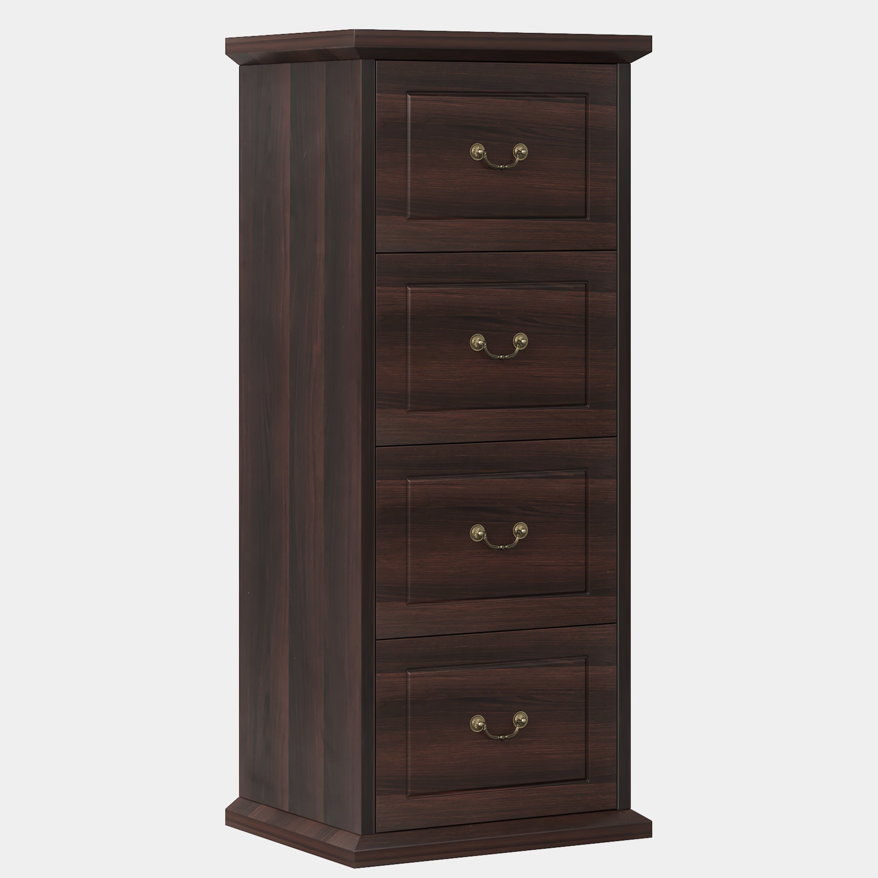 4 Drawer Vertical Wood File Cabinet - Office Storage Organizer for Documents, Folders & Supplies - Perfect for Home, Office & Workspace Organization