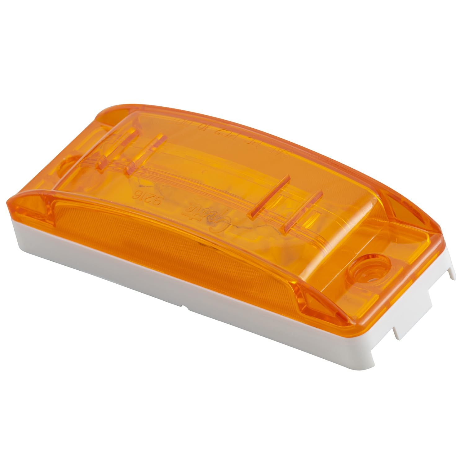 46833 Sealed Turtleback II Clearance Marker Light with Optic Lens - Heavy Duty Truck & Trailer Safety Lighting for Road Visibility