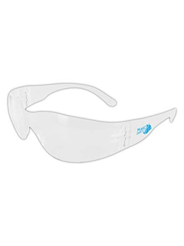 MAKO Safety Glasses - ANSI Z87.1 Certified Polycarbonate Protective Eyewear, Anti-Fog & UV Protection (12 Pack) - Ideal for Construction, Lab Work, and Industrial Safety Use