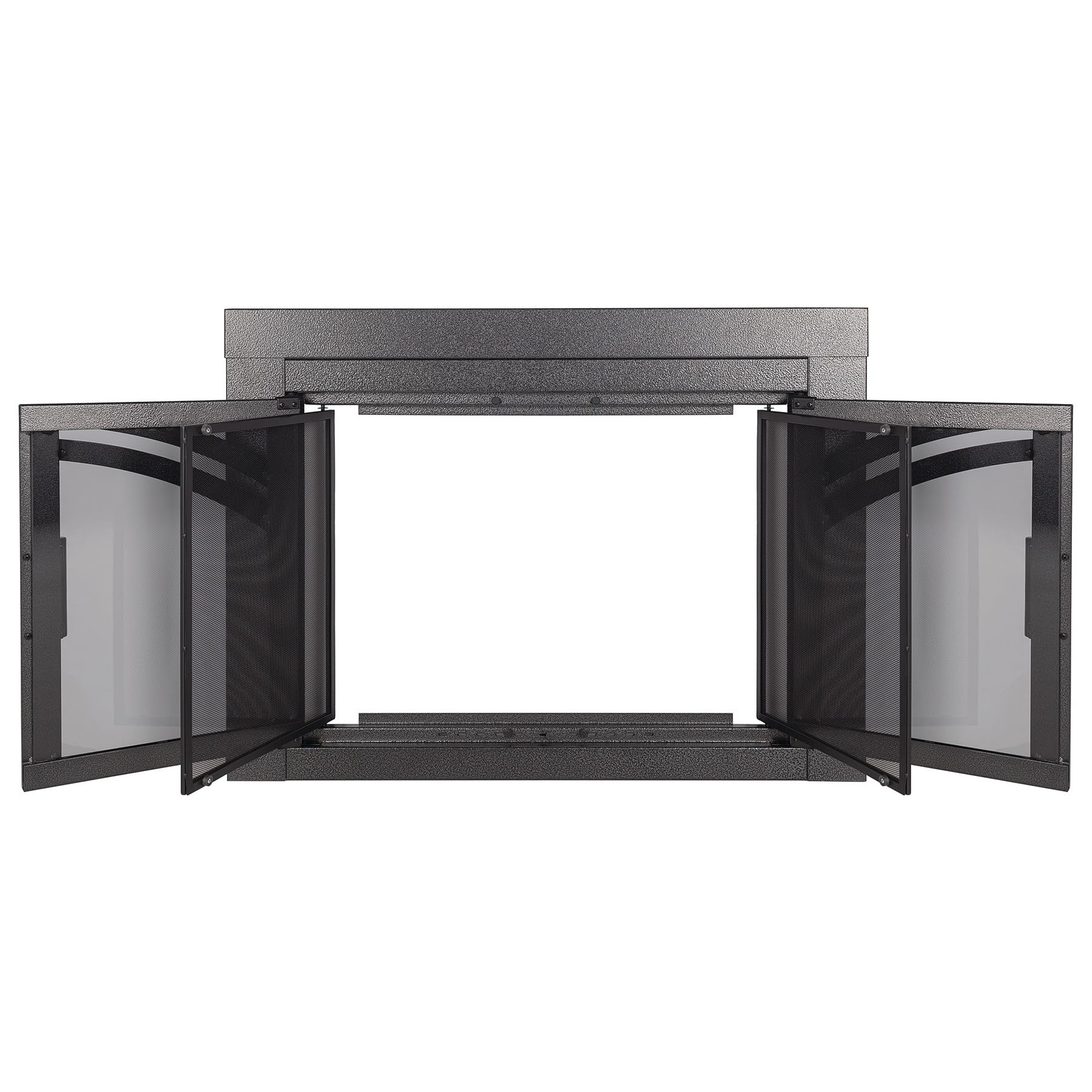Pleasant Hearth Axel Collection Fireplace Glass Door - Heavy Duty Tempered Glass Fireplace Screen for Wood Burning Stoves & Fire Pits - Perfect for Living Room, Patio, and Outdoor Fireplace Safety