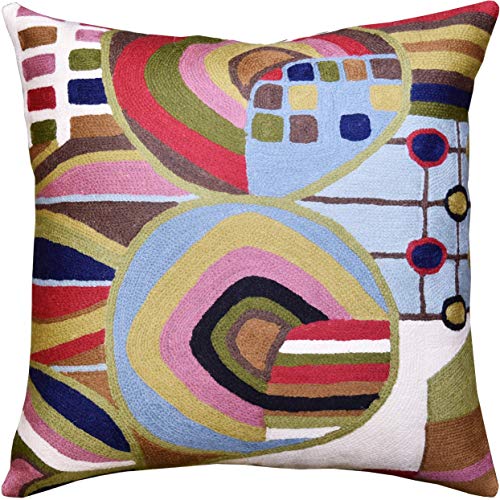 Blue Biomorph Pillow