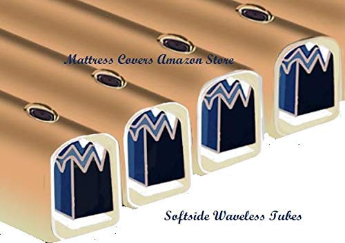 King & Queen Softside Waterbed Mattress Waveless Tube Cylinder - Reduce Motion for Better Sleep & Comfort