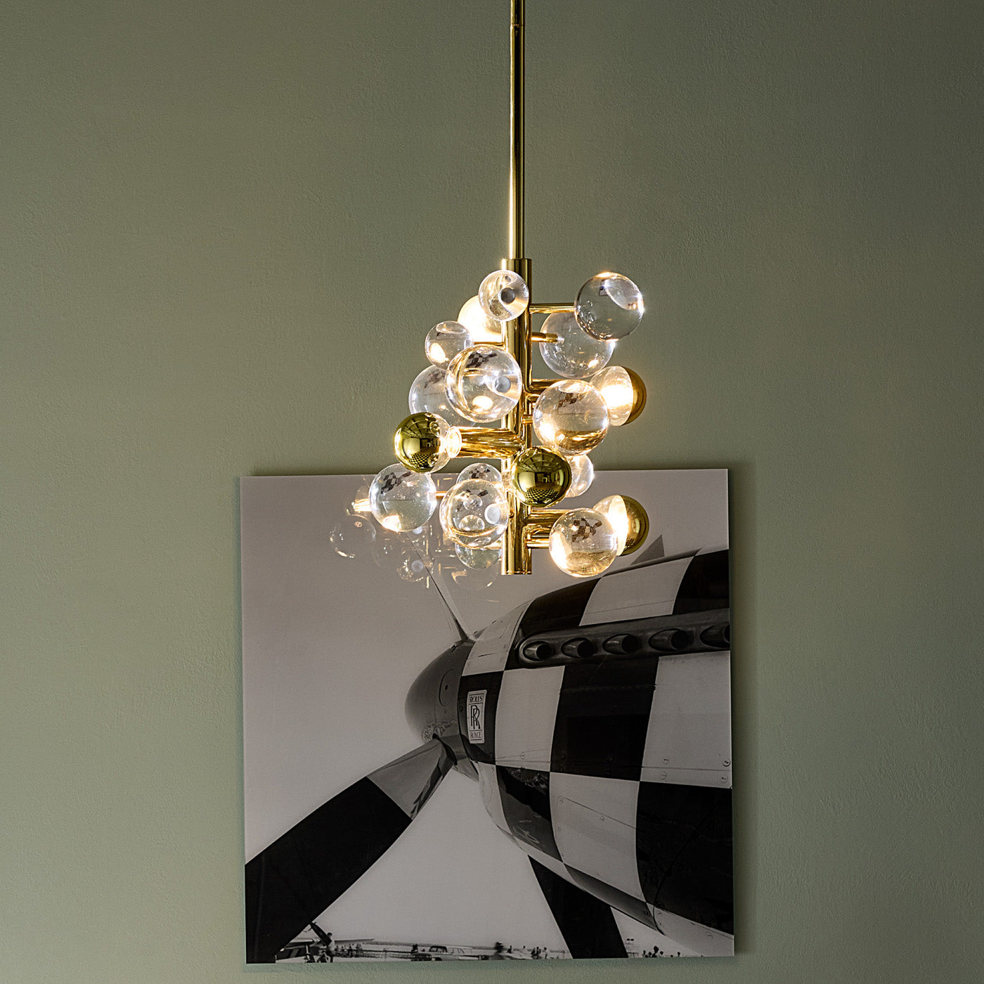 Globo Five Light Chandelier - Modern Crystal Ceiling Light Fixture for Dining Room, Living Room & Bedroom - Elegant Lighting for Home Decor