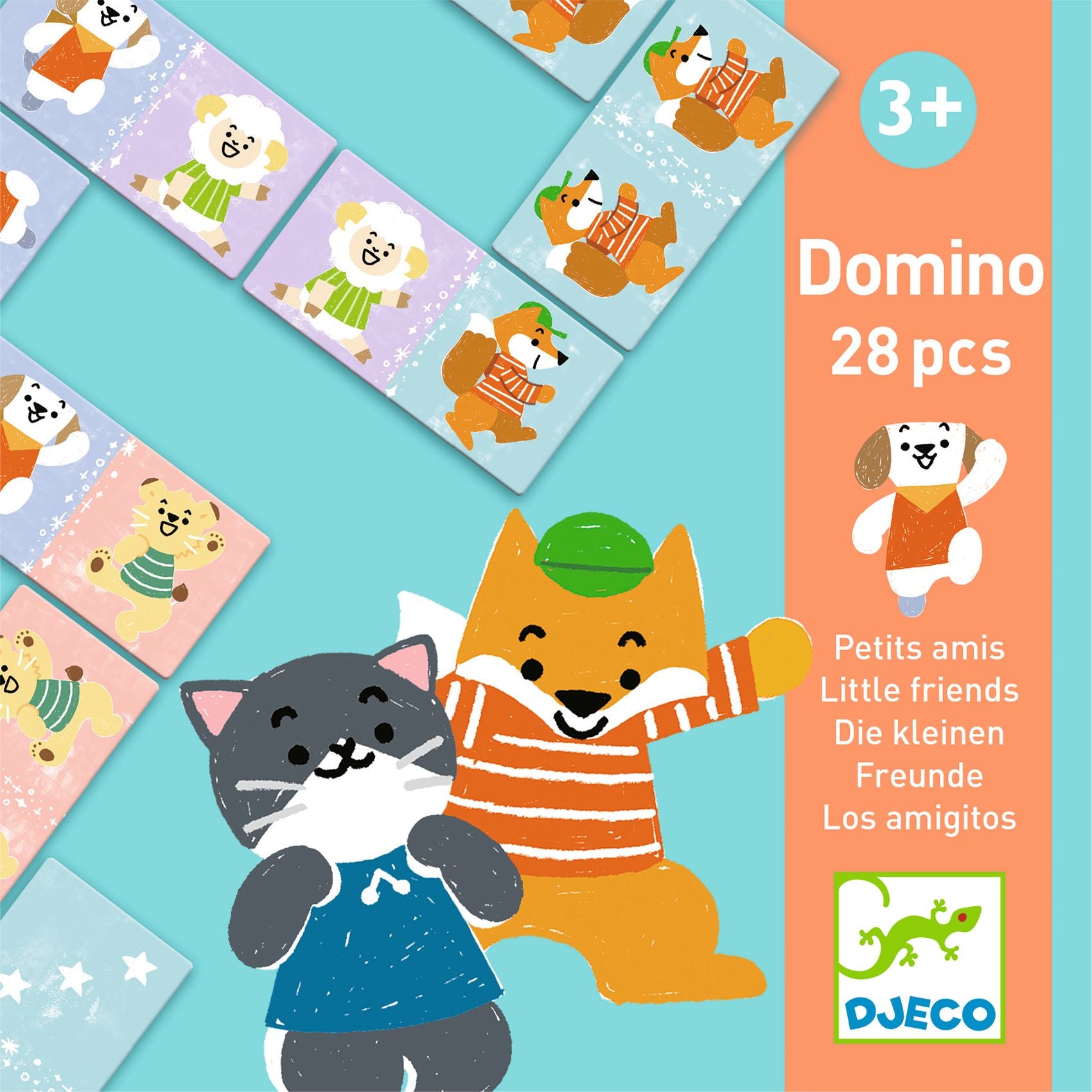 Domino Game Set for Kids - Fun and Educational Little Friends Dominoes for Family Game Night & Learning Activities