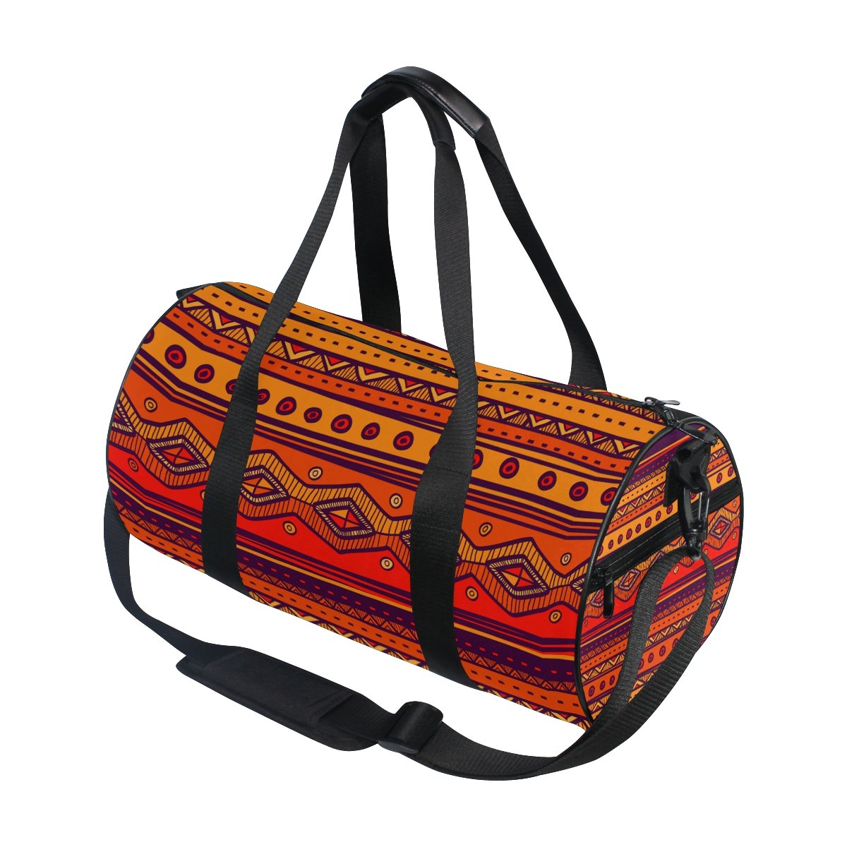African Tribal Print Travel Duffel Bag - Gym & Sports Shoulder Bag for Fitness, Workout & Travel | Durable & Stylish for Gym, Yoga, Hiking & Weekend Getaways