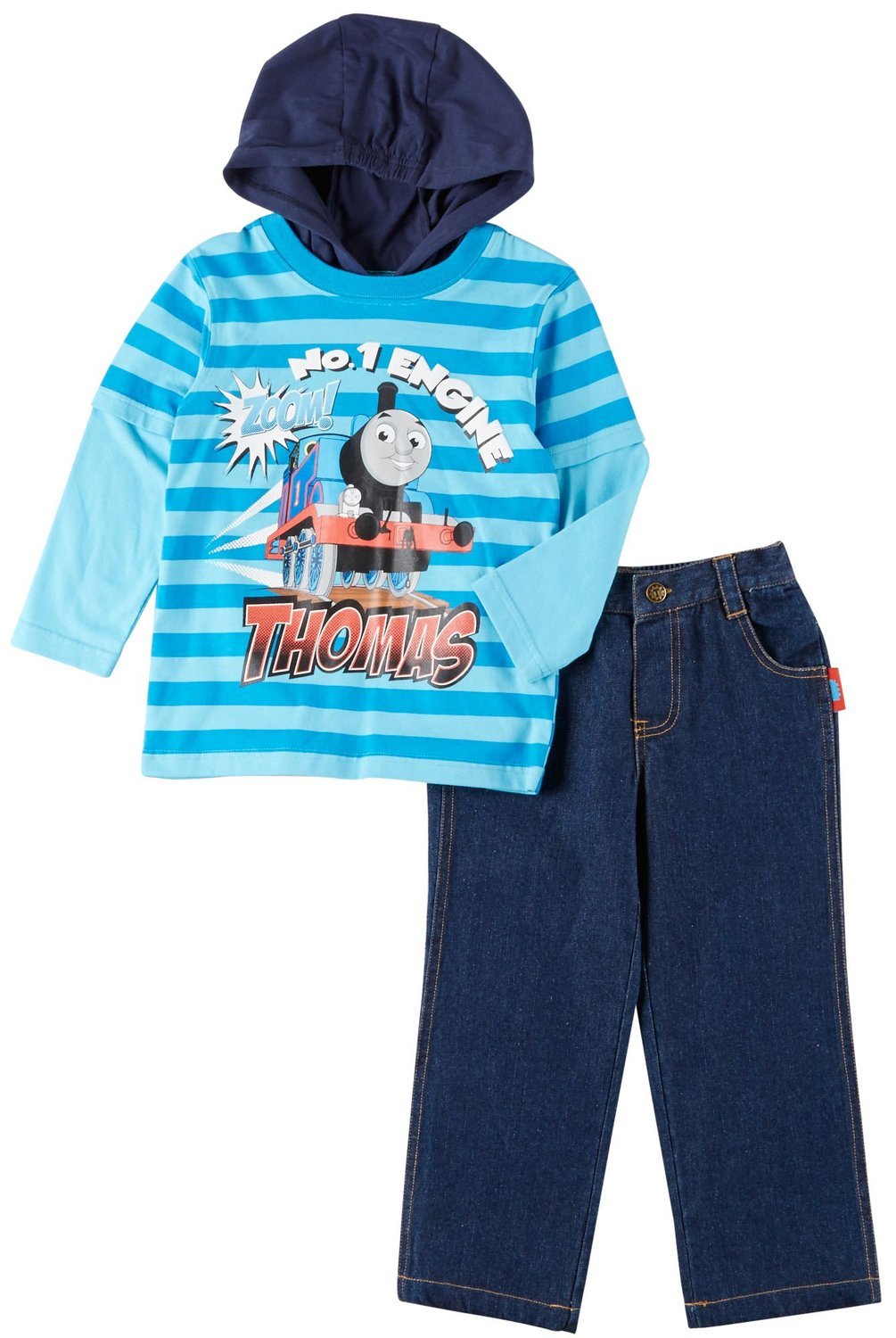 Thomas & Friends Toddler Boys' 2-Piece Outfit Set - Cute Train-Themed Pajamas for Playtime & Bedtime