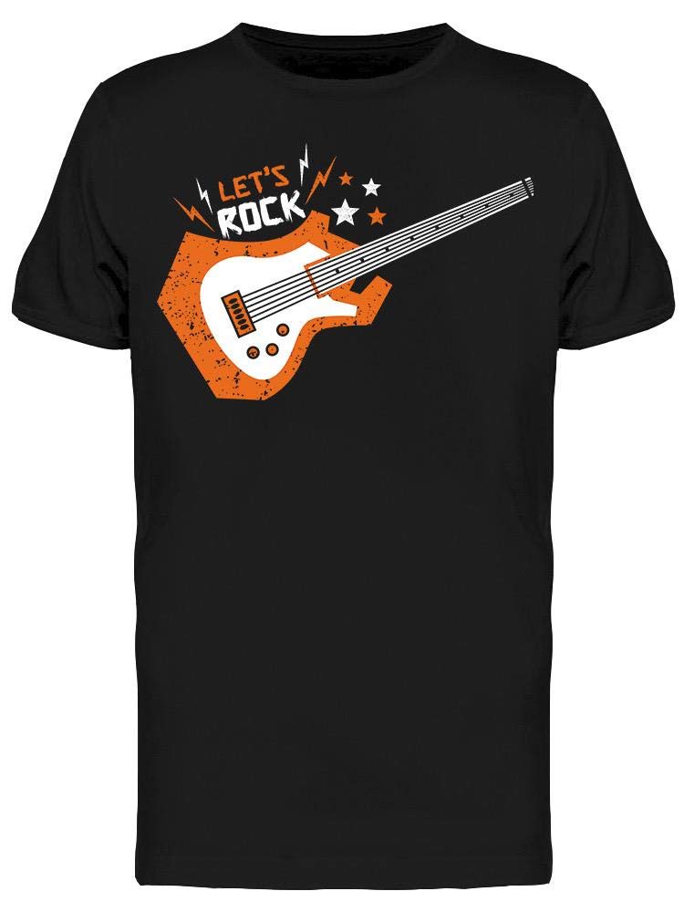 Let's Rock Electric Guitar T-Shirt for Men - Cool Band & Music Lovers Tee - Perfect for Concerts, Gigs & Casual Wear