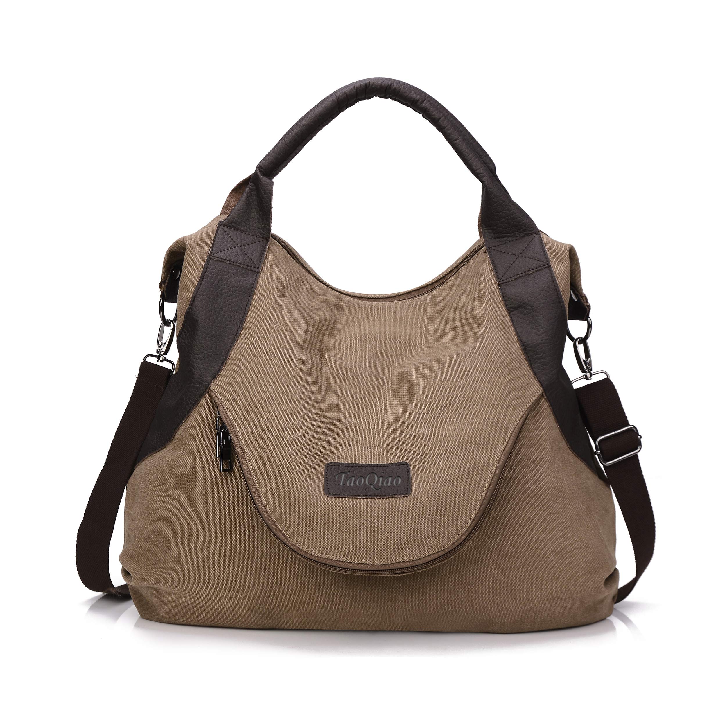 Stylish Large Pocket Casual Women's Shoulder Crossbody Handbag - Durable Canvas Leather Purse for Everyday Use, Work & Travel | Fashionable Boho Tote Bag