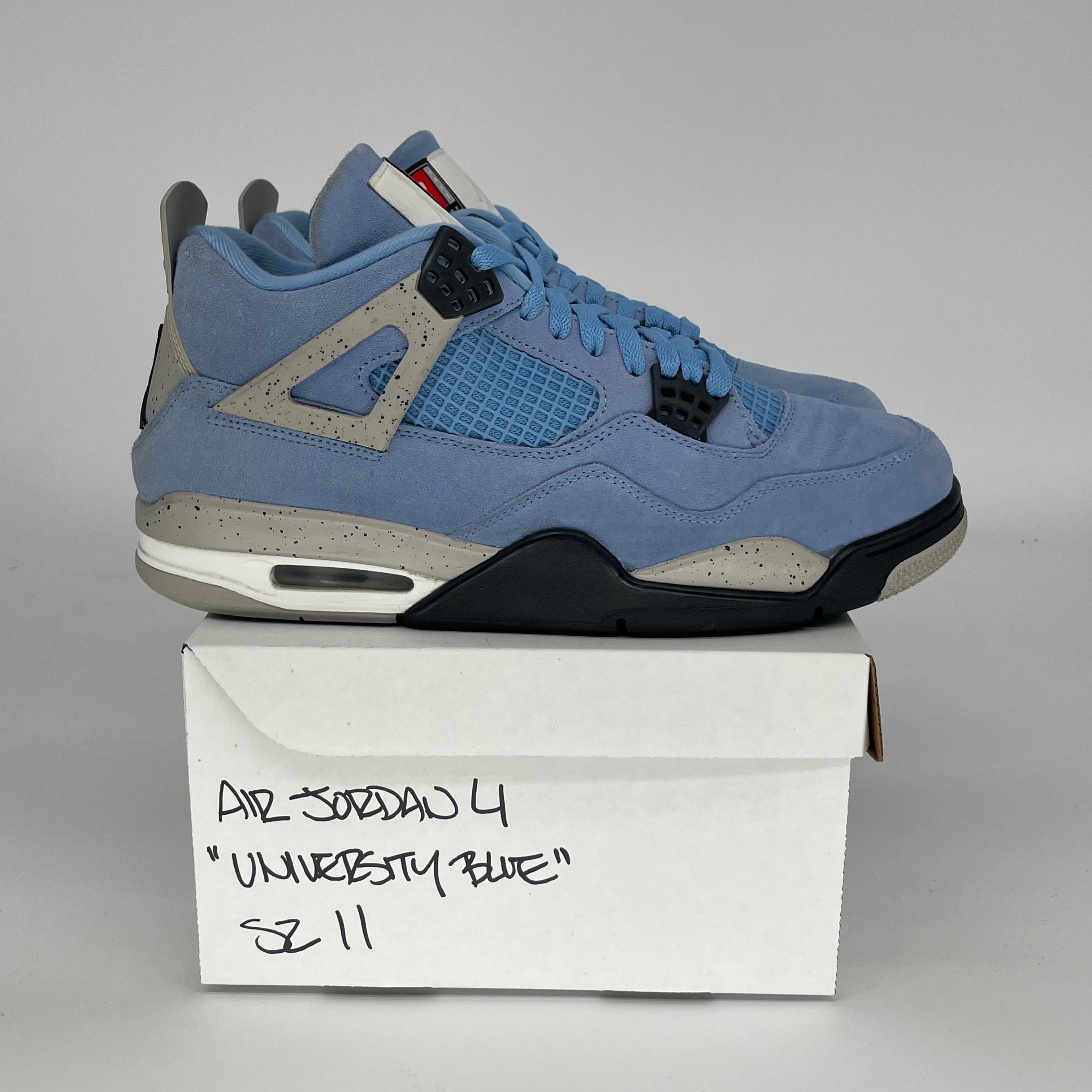 AIR JORDAN 4 Retro University Blue Men's Basketball Shoes Size 11 - CT8527-400 | Authentic Sneakers for Casual Wear, Street Style & Sneaker Collection