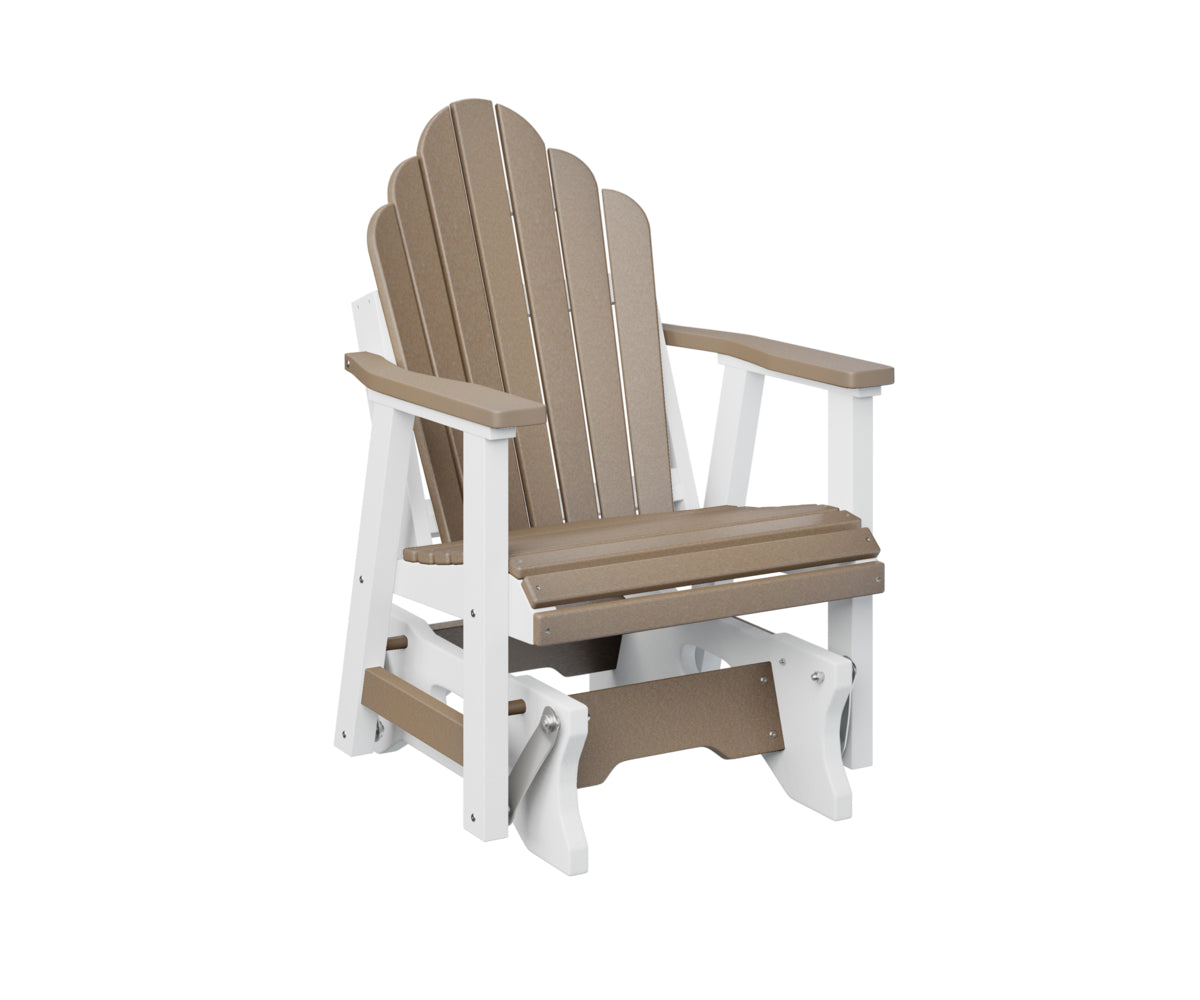Berlin Gardens Cozi Back Single Glider - Comfortable Outdoor Rocking Chair for Patio, Porch & Garden Relaxation | Perfect for Reading, Lounging & Enjoying Nature