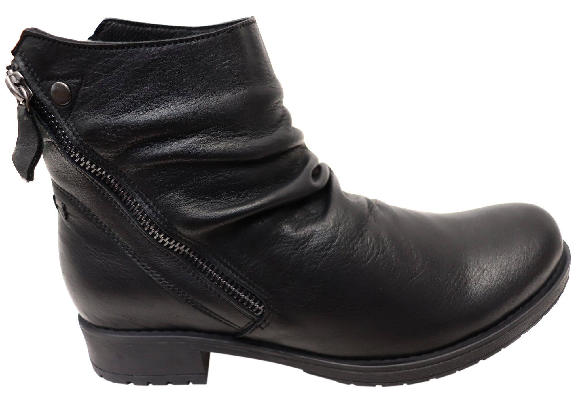 Orizonte Castle Women's Comfortable Leather Ankle Boots - Stylish European Design for Casual Wear, Office & Fall Fashion