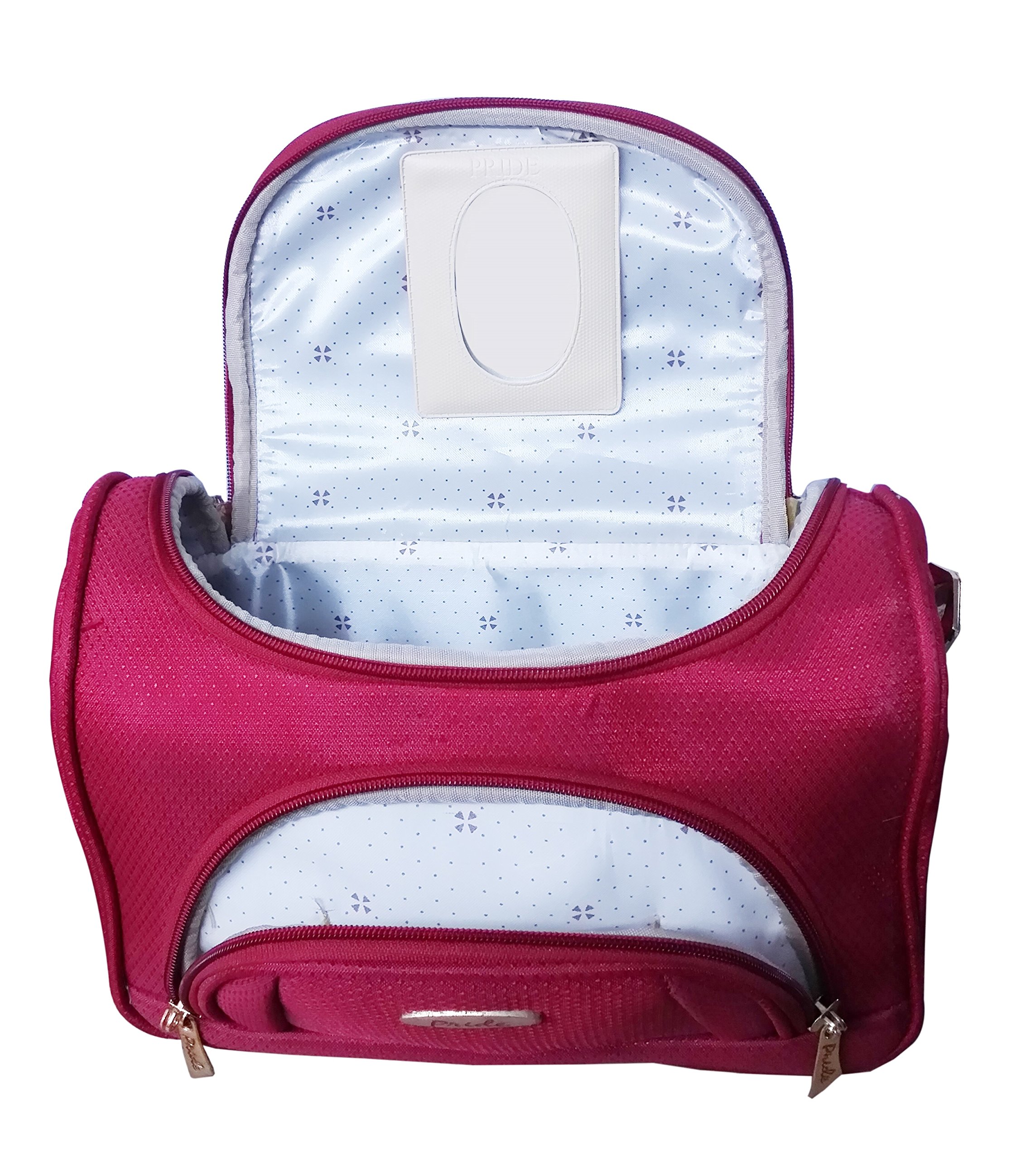 Pride Star Alisa Cosmetic Vanity Box - Portable Makeup Storage Organizer for Travel & Home Use | Beauty Case for Brushes, Lipsticks & Skincare