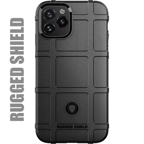 EGO TACTICAL Rugged Shield Durable TPU Phone Case for Apple iPhone 12 & 12 Pro - Shockproof & Scratch Resistant Protective Cover - Perfect for Outdoor, Work & Daily Use (Black)