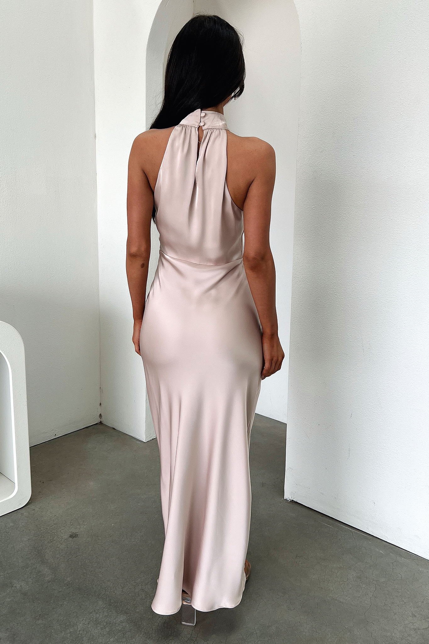 Daphne Dress Champagne - Elegant Women's Party Gown for Evening Events, Weddings & Special Occasions